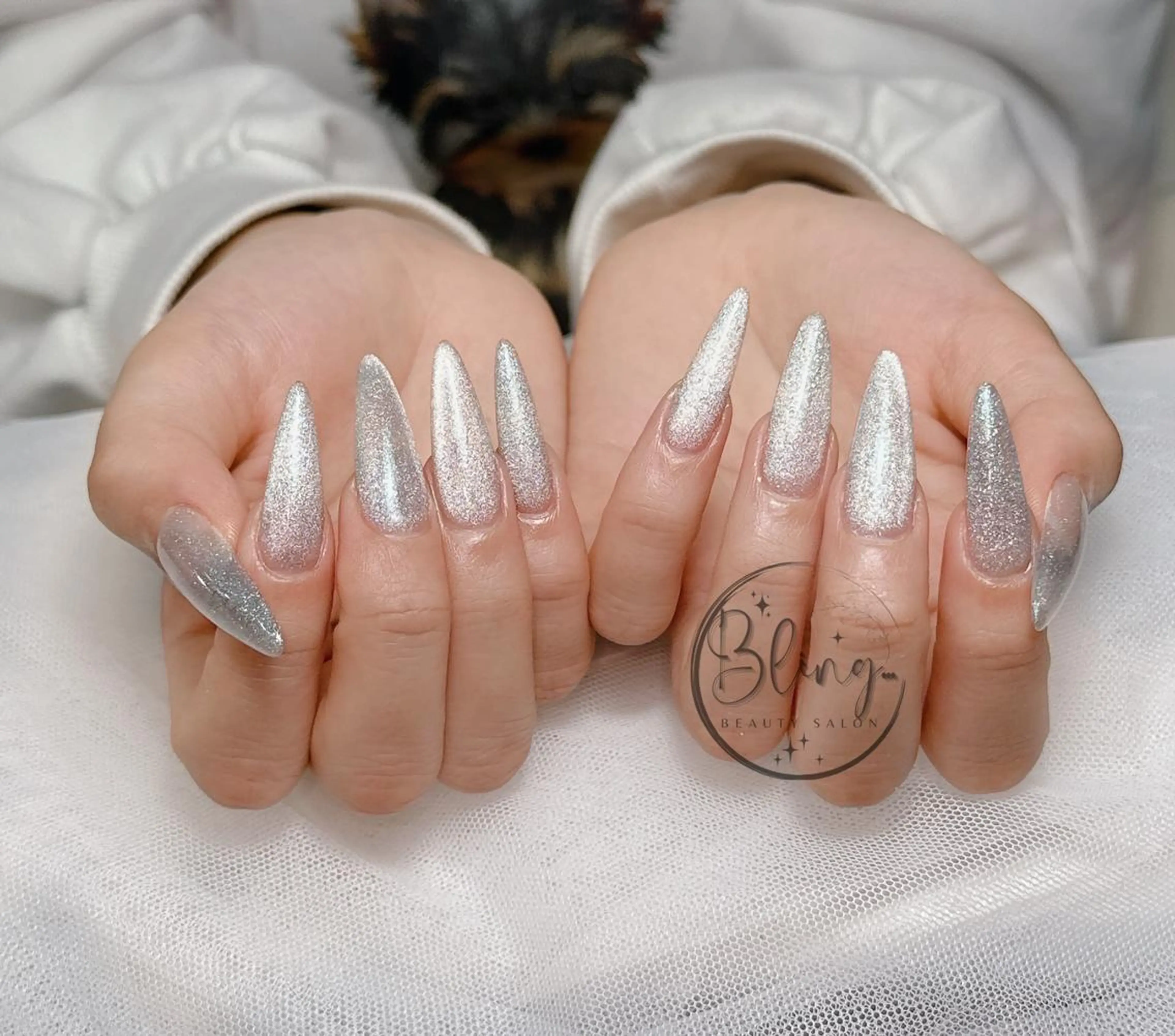 ロング 韓国風ヘア ハンドネイル Bling Salonのネイルデザイン