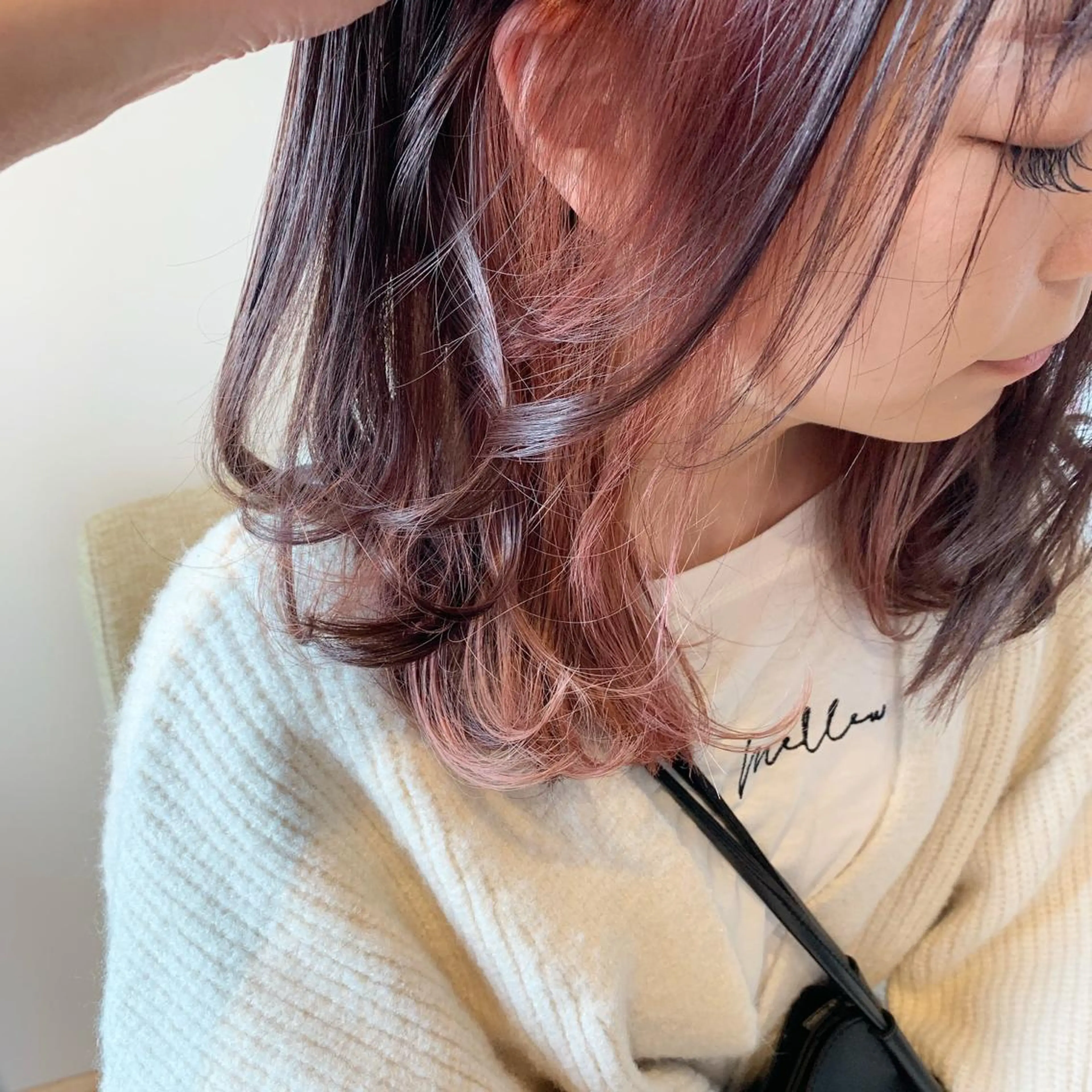 ミディアム カラー ボブ/暖色/デザイン KOYUKI⛄️のヘアスタイル