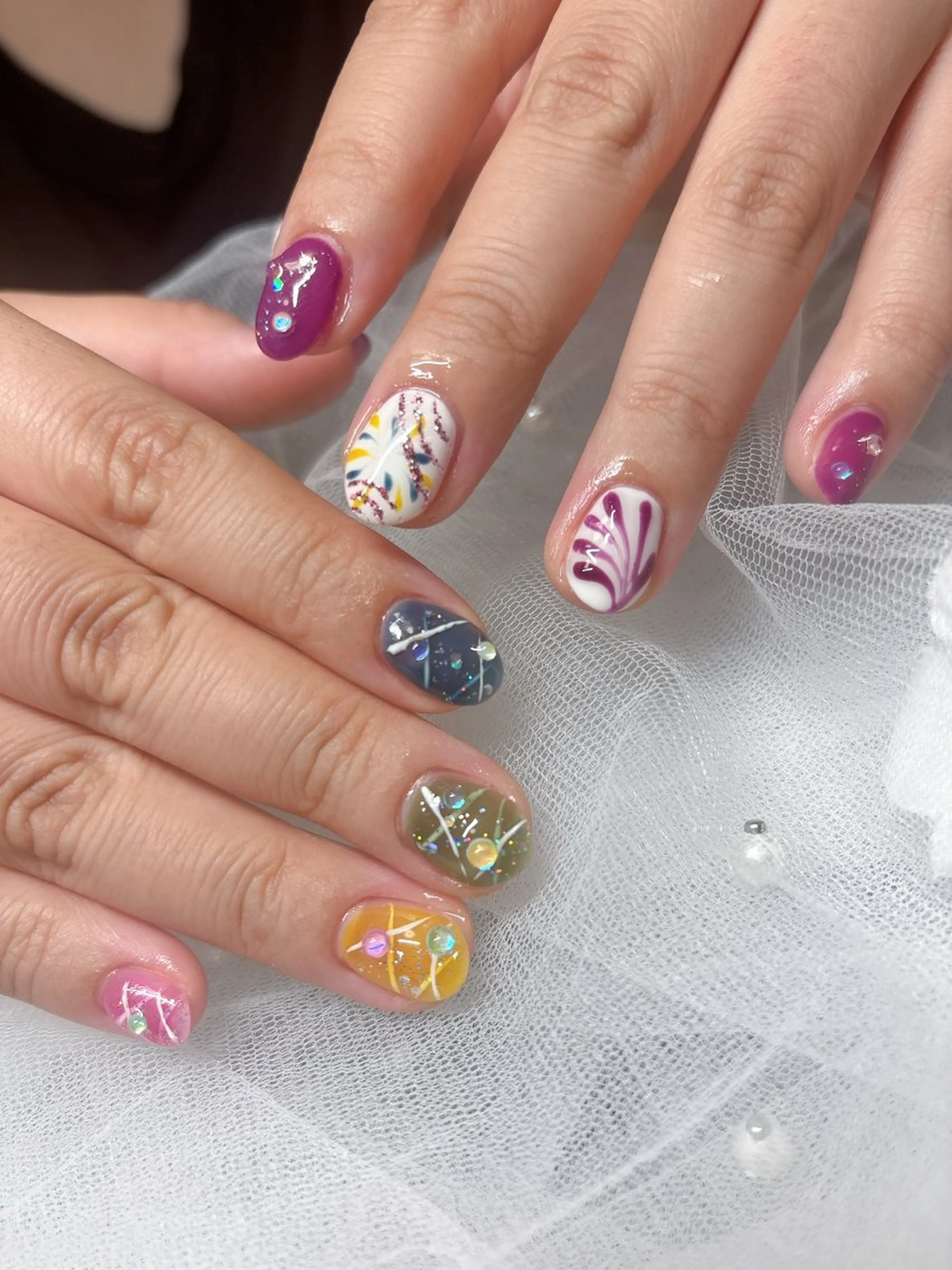 ネイル PLUM  BELL 横浜自宅ネイルのネイルデザイン