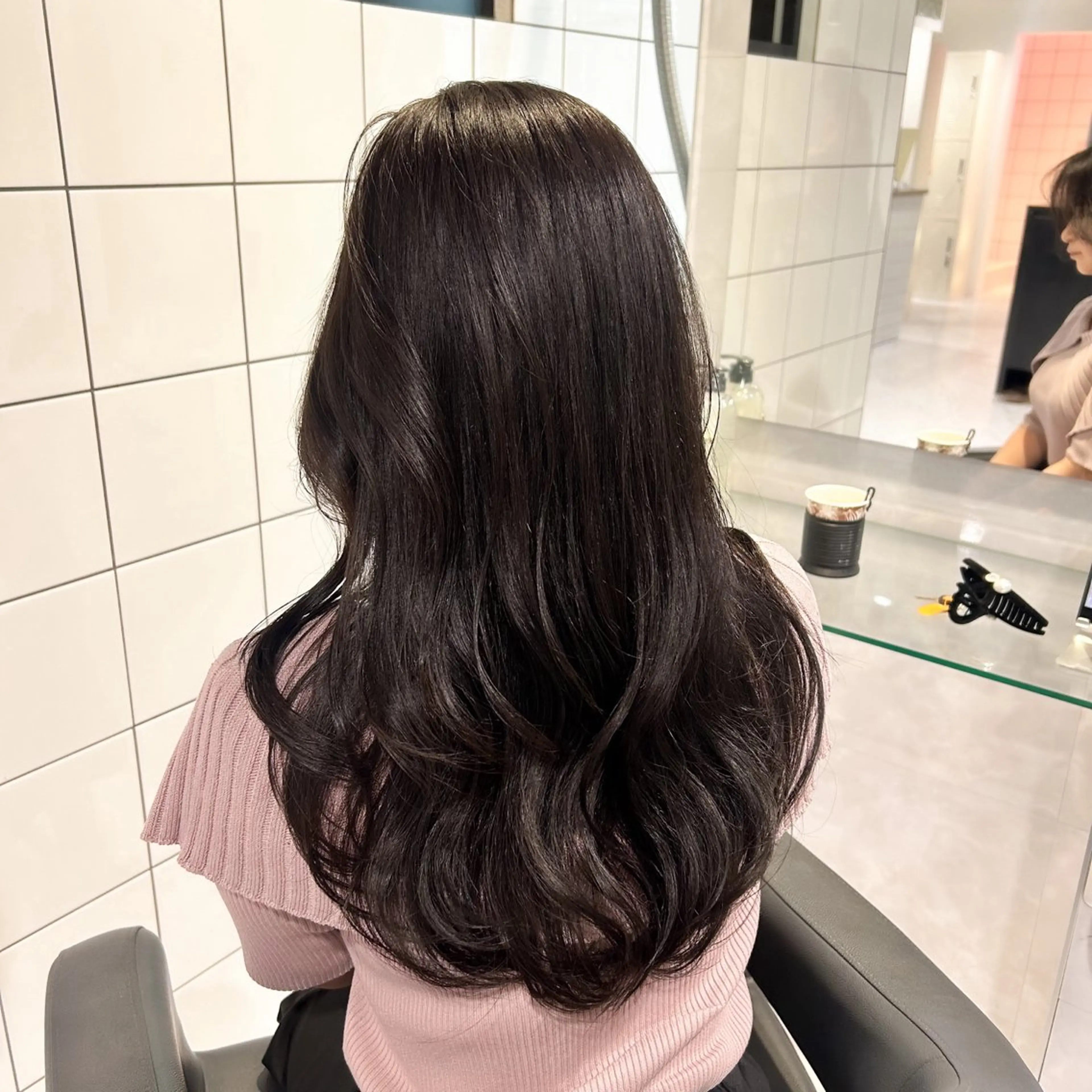 ロング カラー カット ヘアカラー トリートメント 表参道/透明感カラー /暗髪/ジュキヤのヘアスタイル