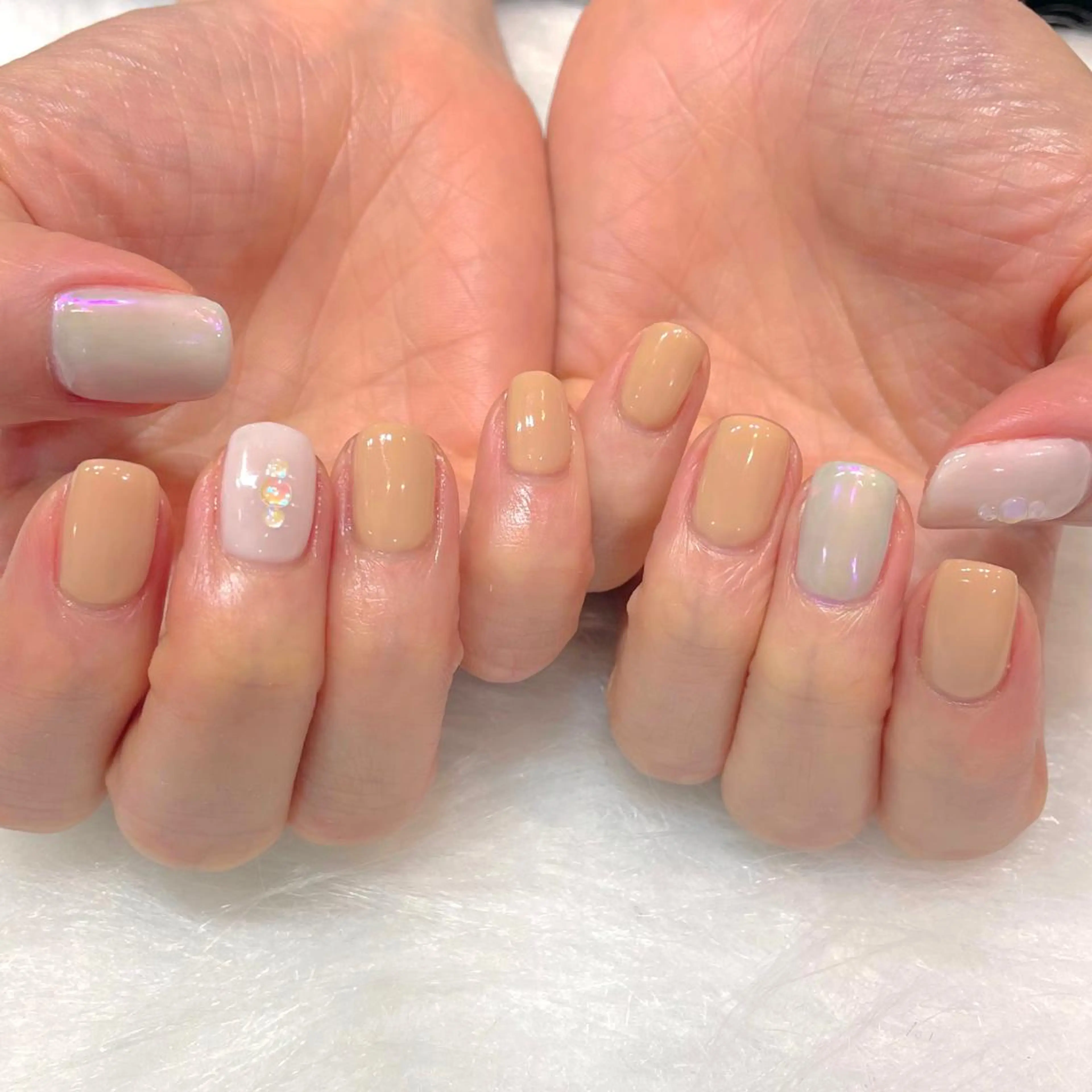 ネイル アートネイル オーロラネイル ピンク MADDY NAILS所属・MADDYNAILS ✴︎柏痛ネイルのネイルデザイン