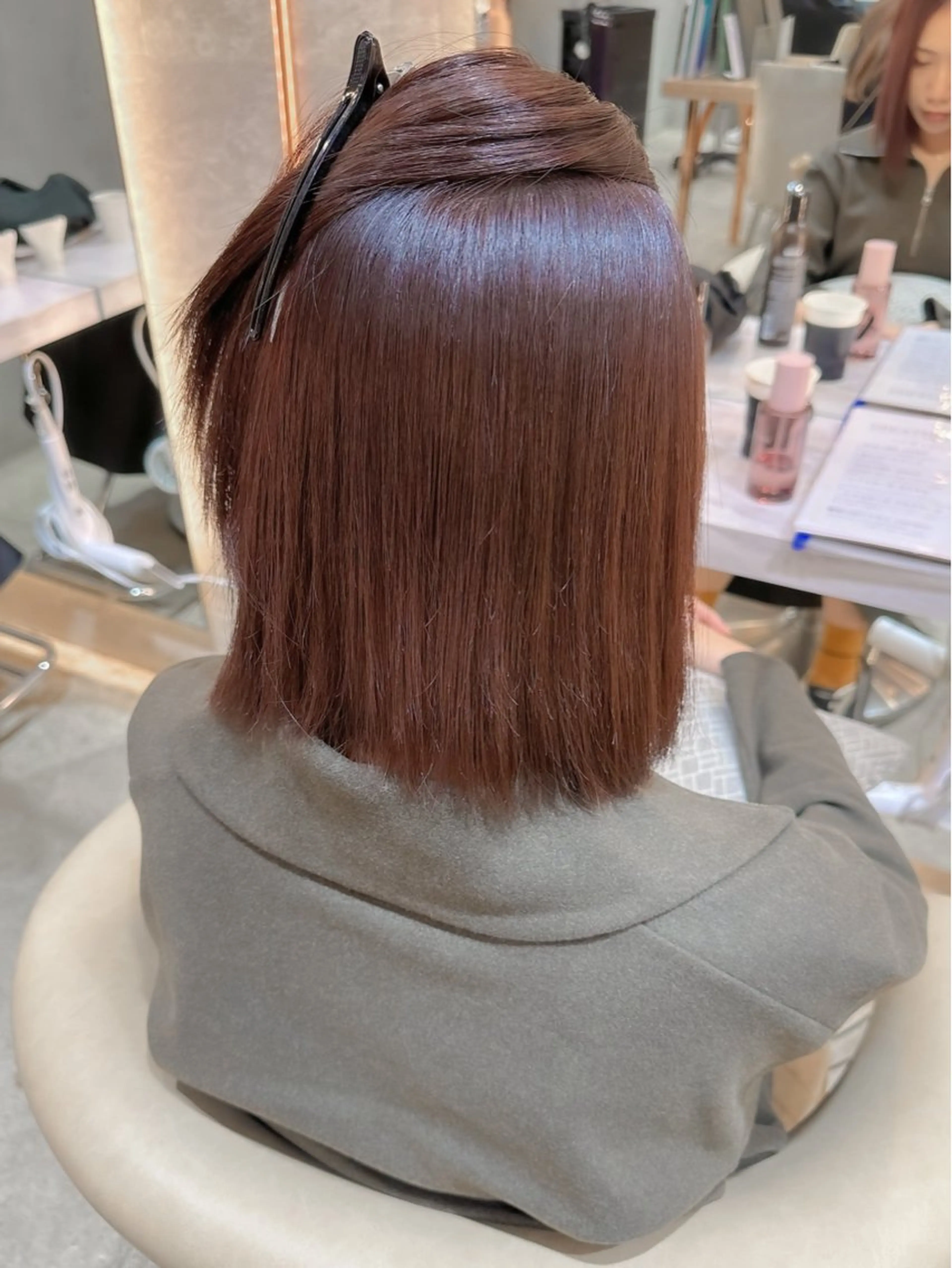 ミディアム パーマ カット ヘアカラー トリートメント ボブ/ショート/ 縮毛矯正⚜️工藤昴のヘアスタイル