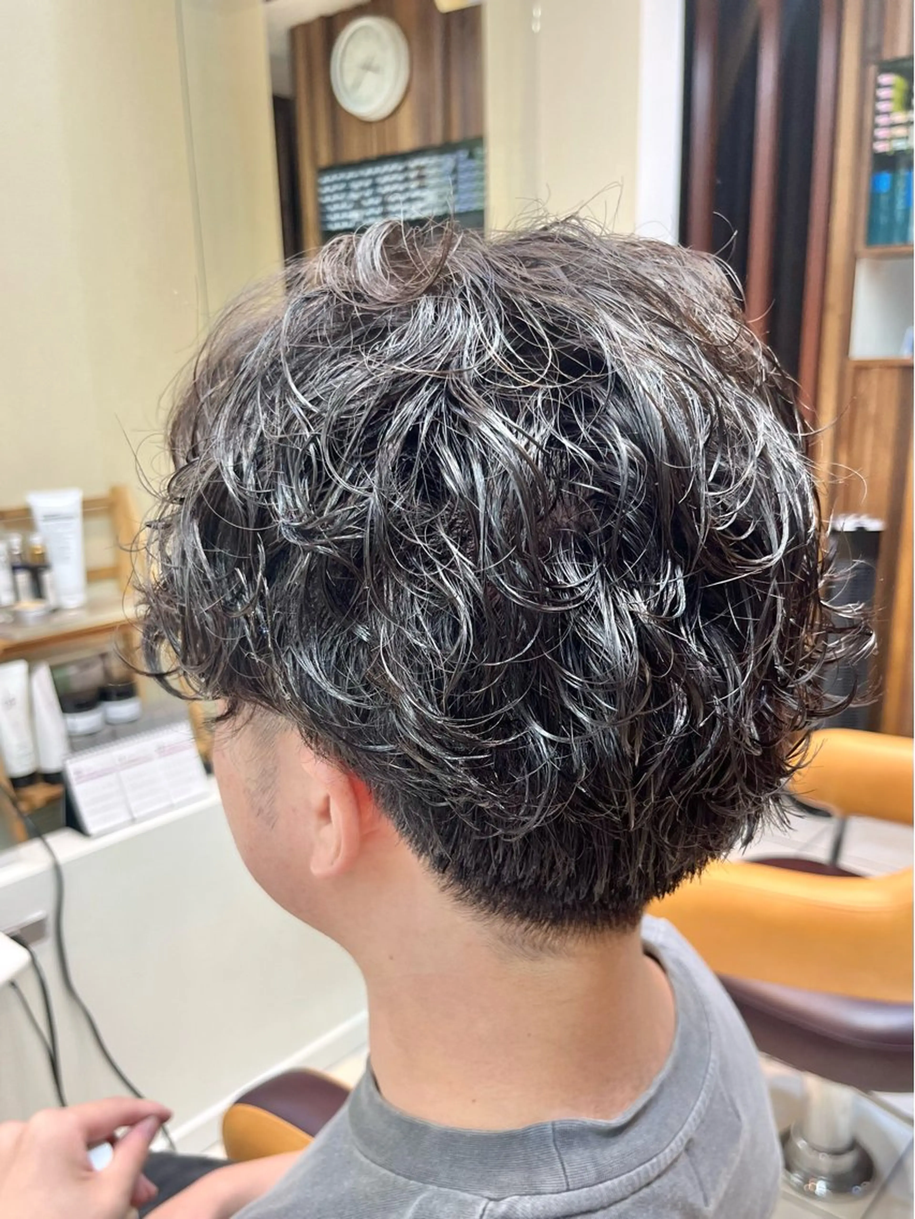 ショート パーマ メンズ カット パーマ メンズ特化/パーマ/ 髪質改善　高野奨馬のヘアスタイル