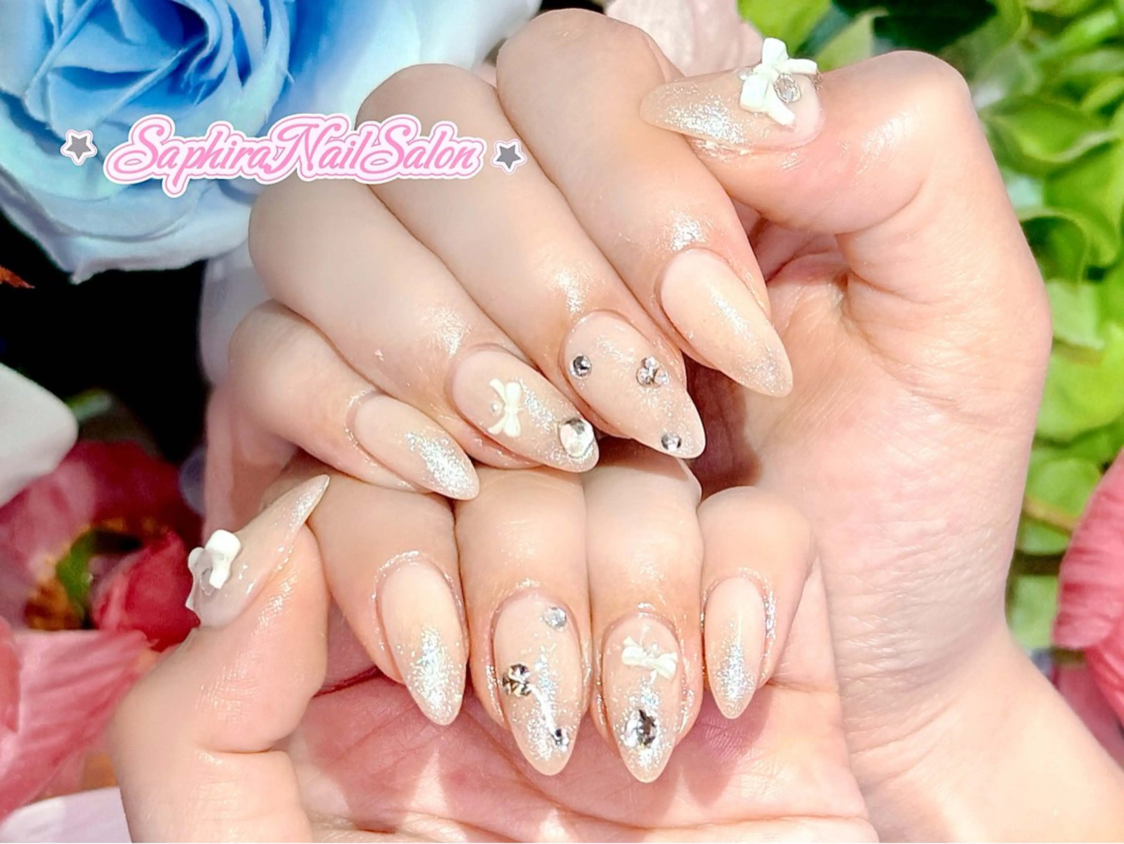 カラー ハンドネイル Saphiraネイル サロン錦糸町のネイルデザイン