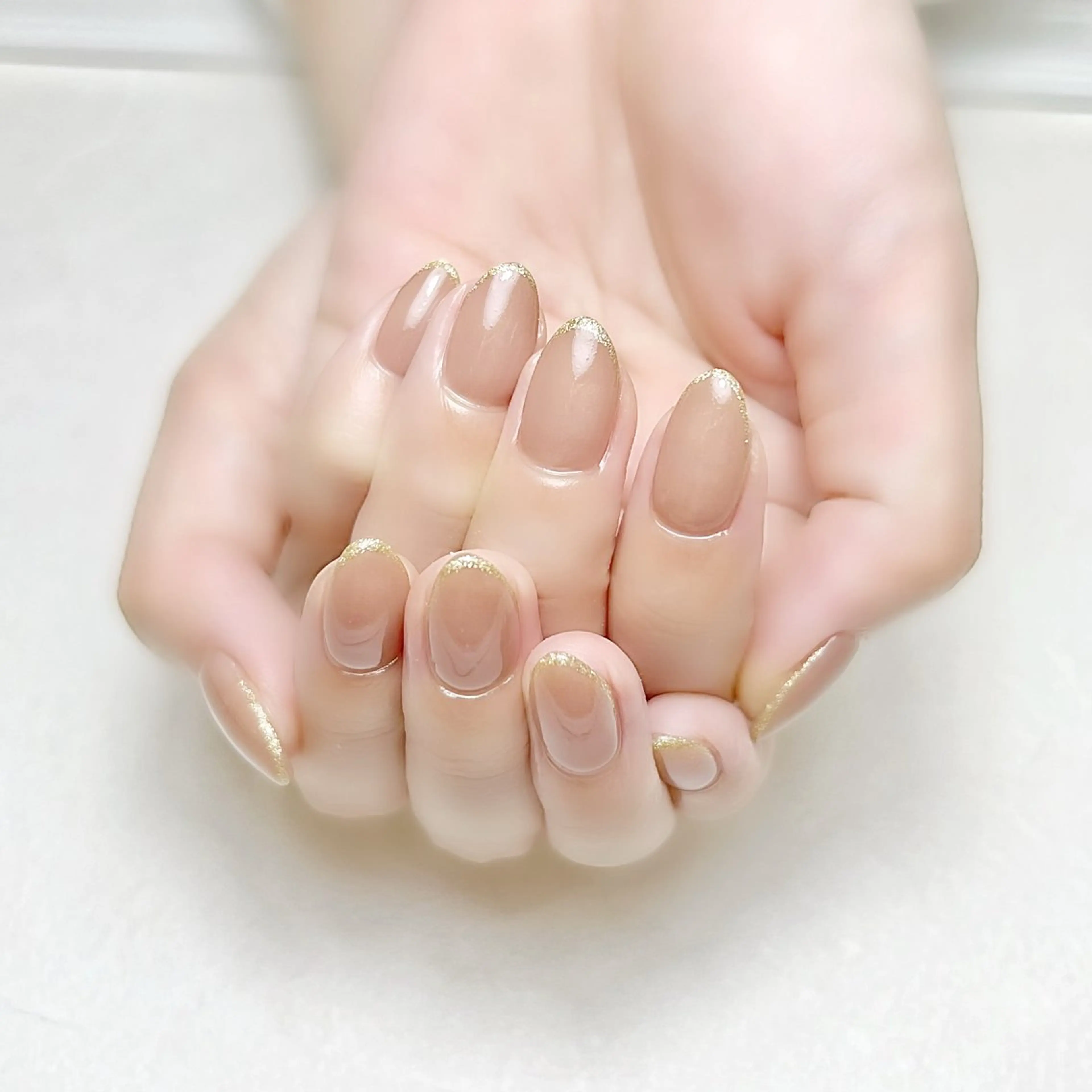 ネイル ラメ(グリッター) オフィスネイル ワンカラーネイル rouse nail RISATOのネイルデザイン