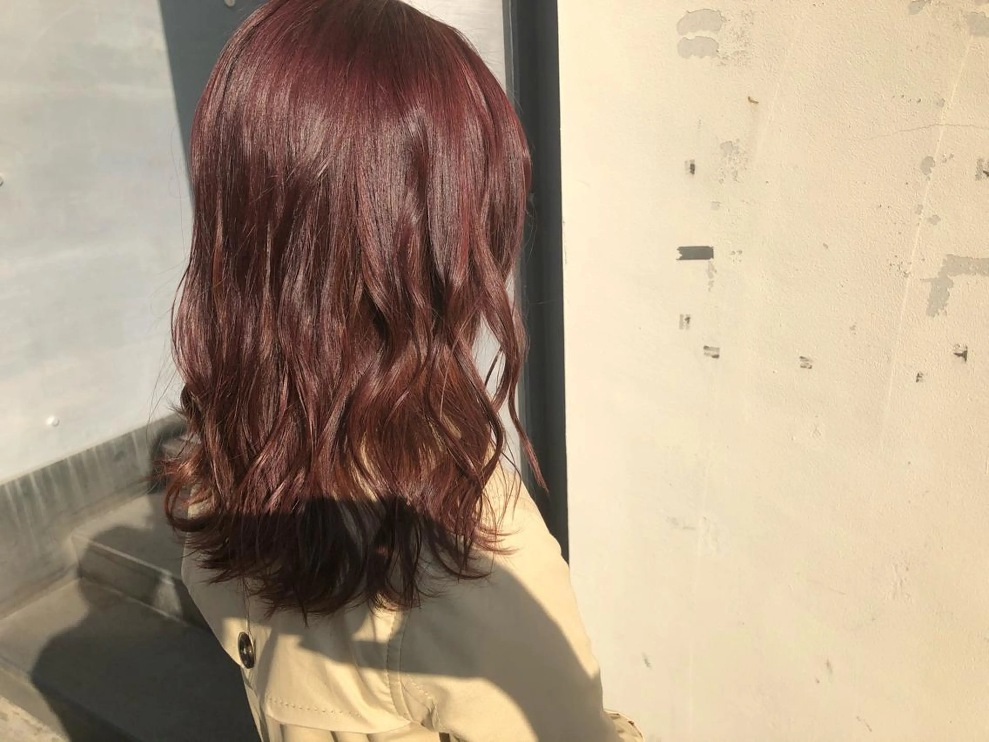 セミロング カラー ダブルカラー ピンクカラー バイオレットカラー オルチャンヘア ヘアカラー トリートメント メンズ レイヤー ウルフ 弓木啓輔のヘアスタイル