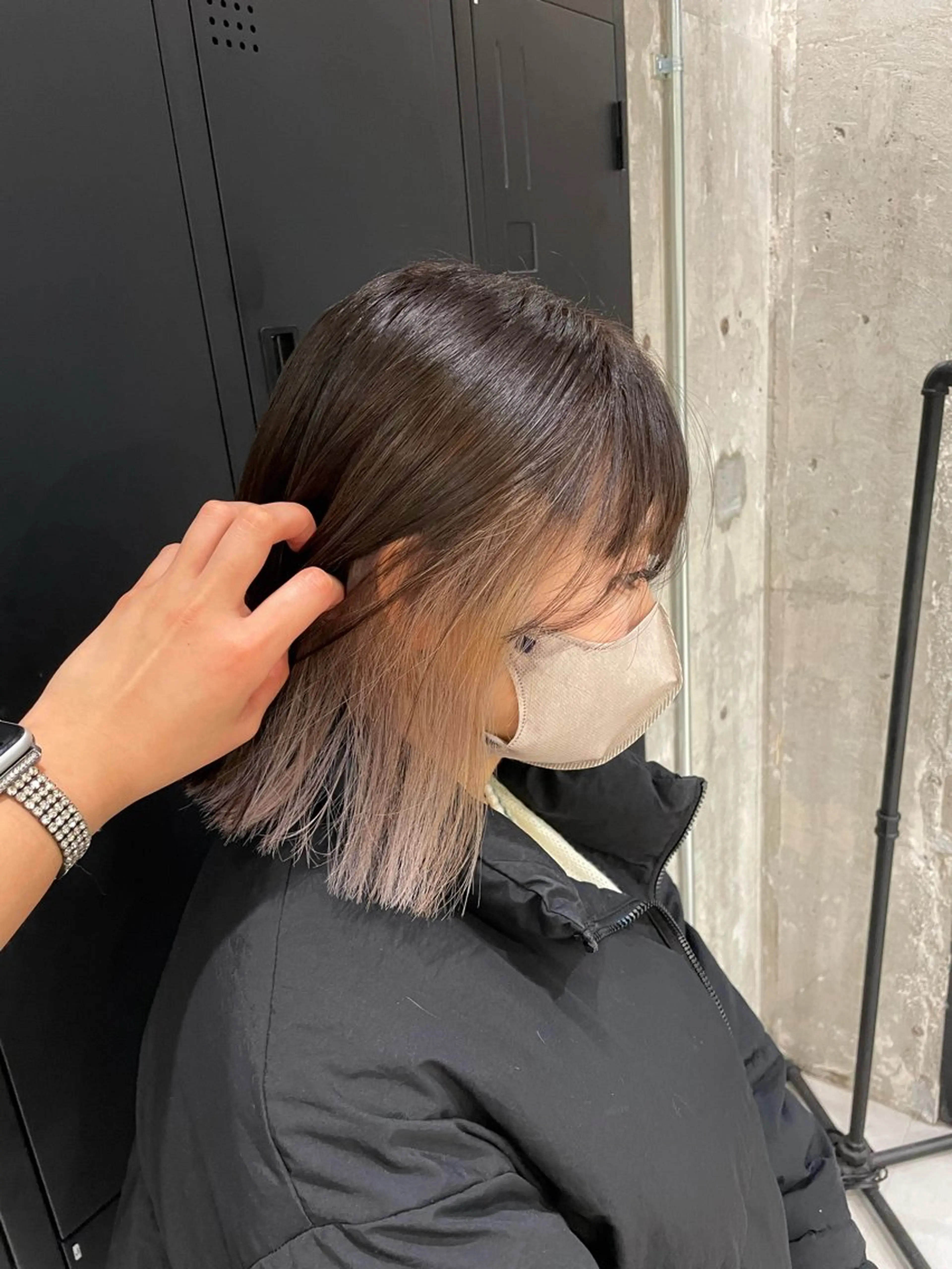 ミディアム 🦋MAHO🦋 デザインカラーのヘアスタイル