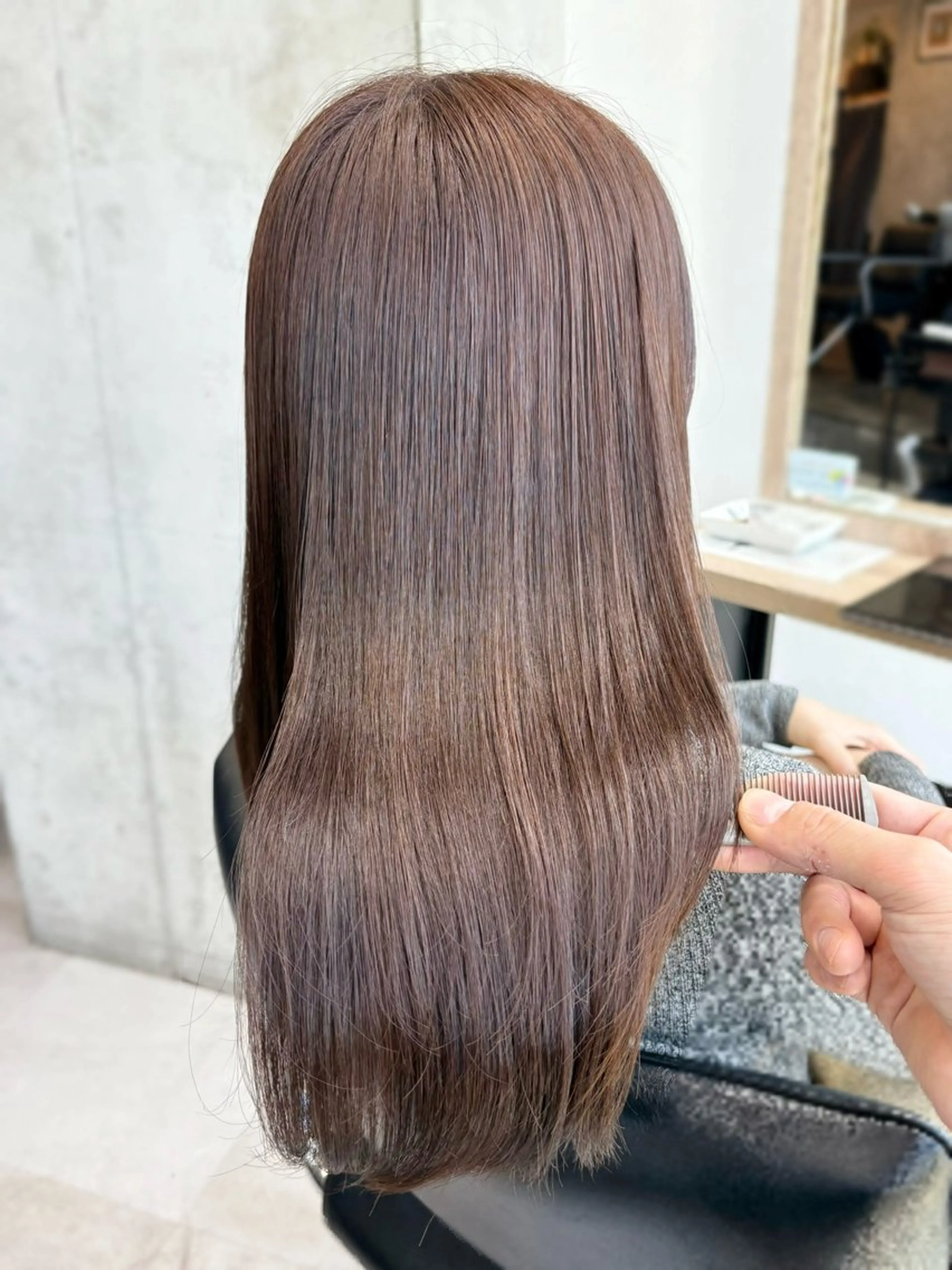 ロング カラー うる艶カラー/恵比寿 ベージュ/丸山陽平のヘアスタイル