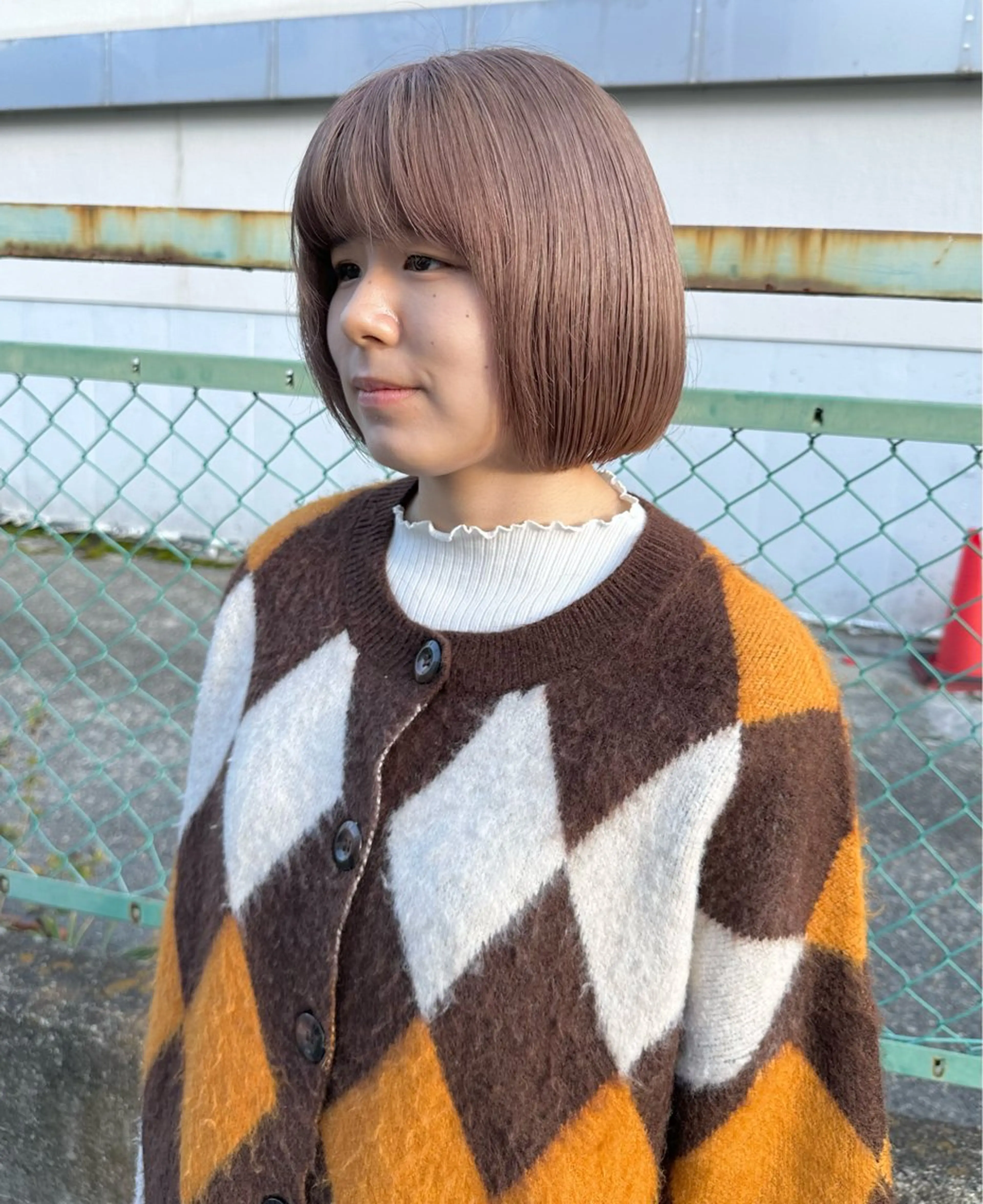 ミディアム カラー ブラウンカラー カット ヘアカラー トリートメント ヘアモードKT石橋店所属・田中 泰正のヘアスタイル