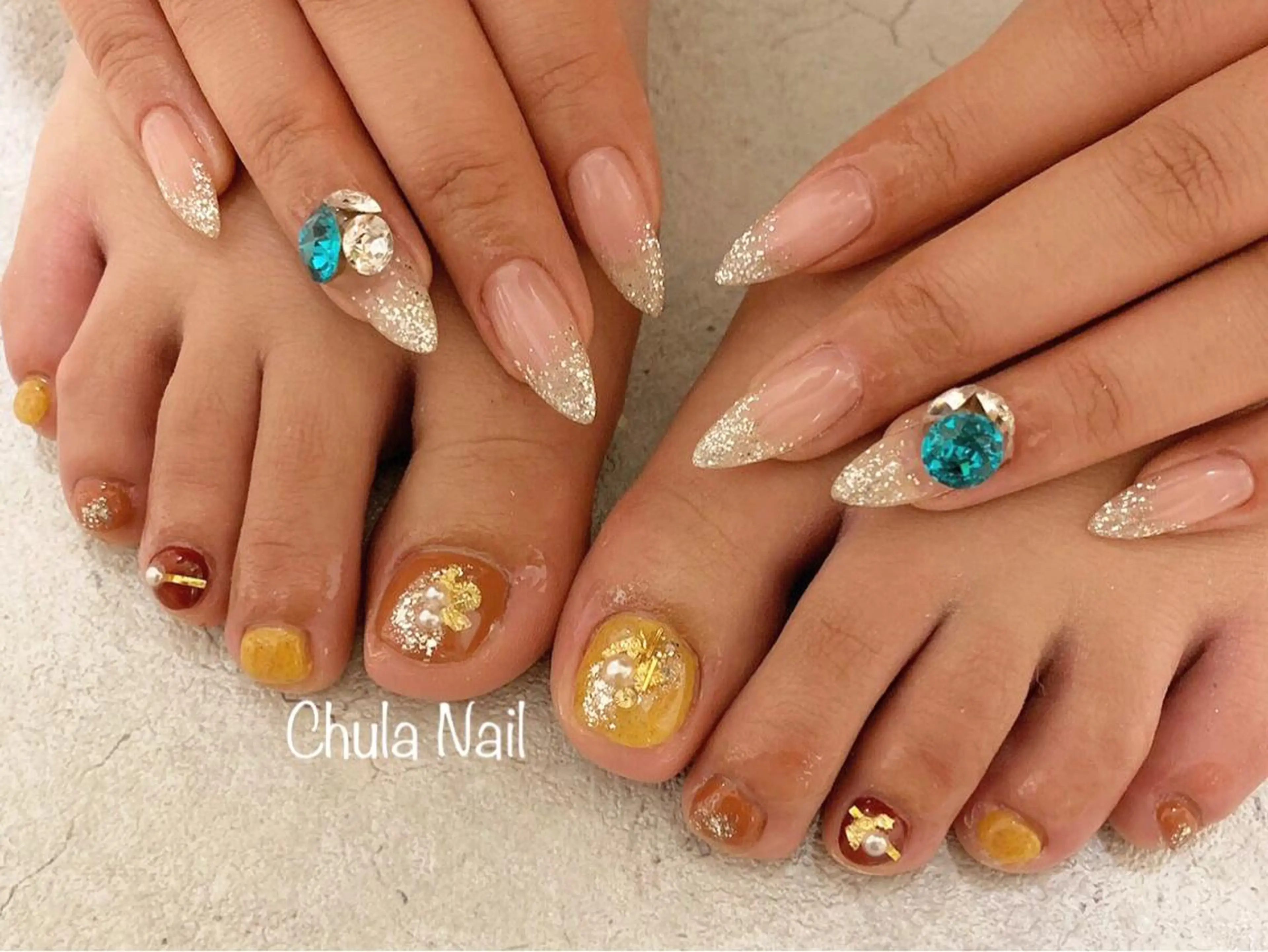 ネイル フットネイル ëmma nail_ by chulaのネイルデザイン