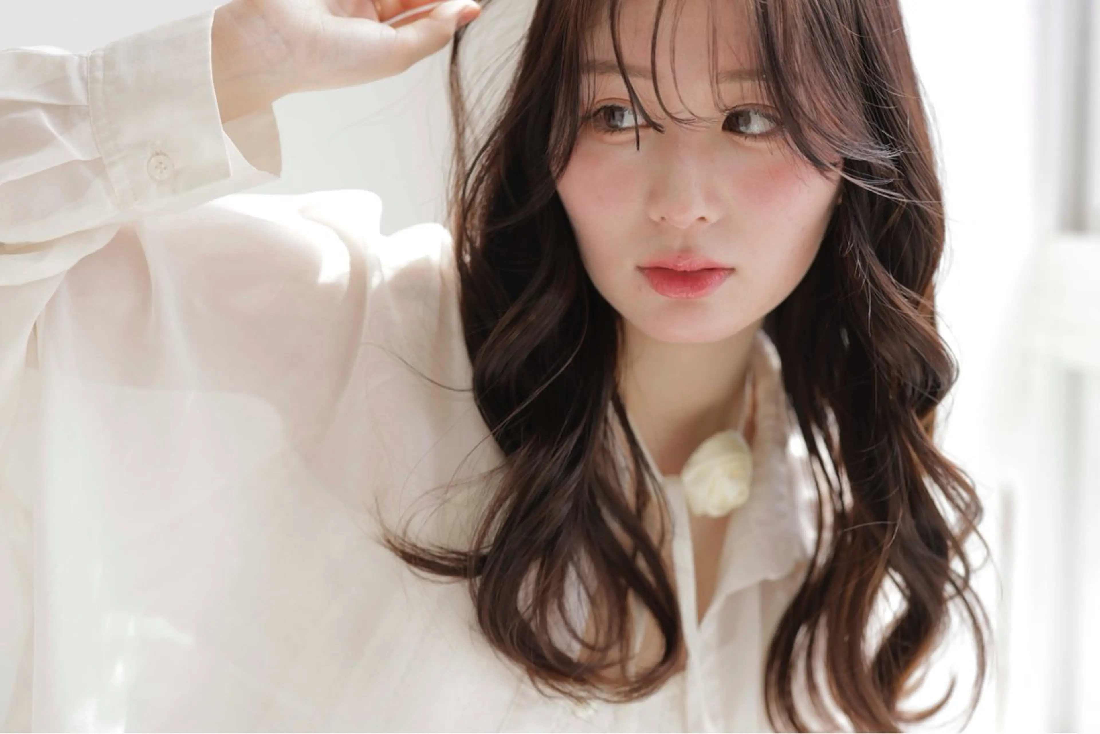 セミロング カラー ブリーチ/エクステ はしもと　そな🫧のヘアスタイル