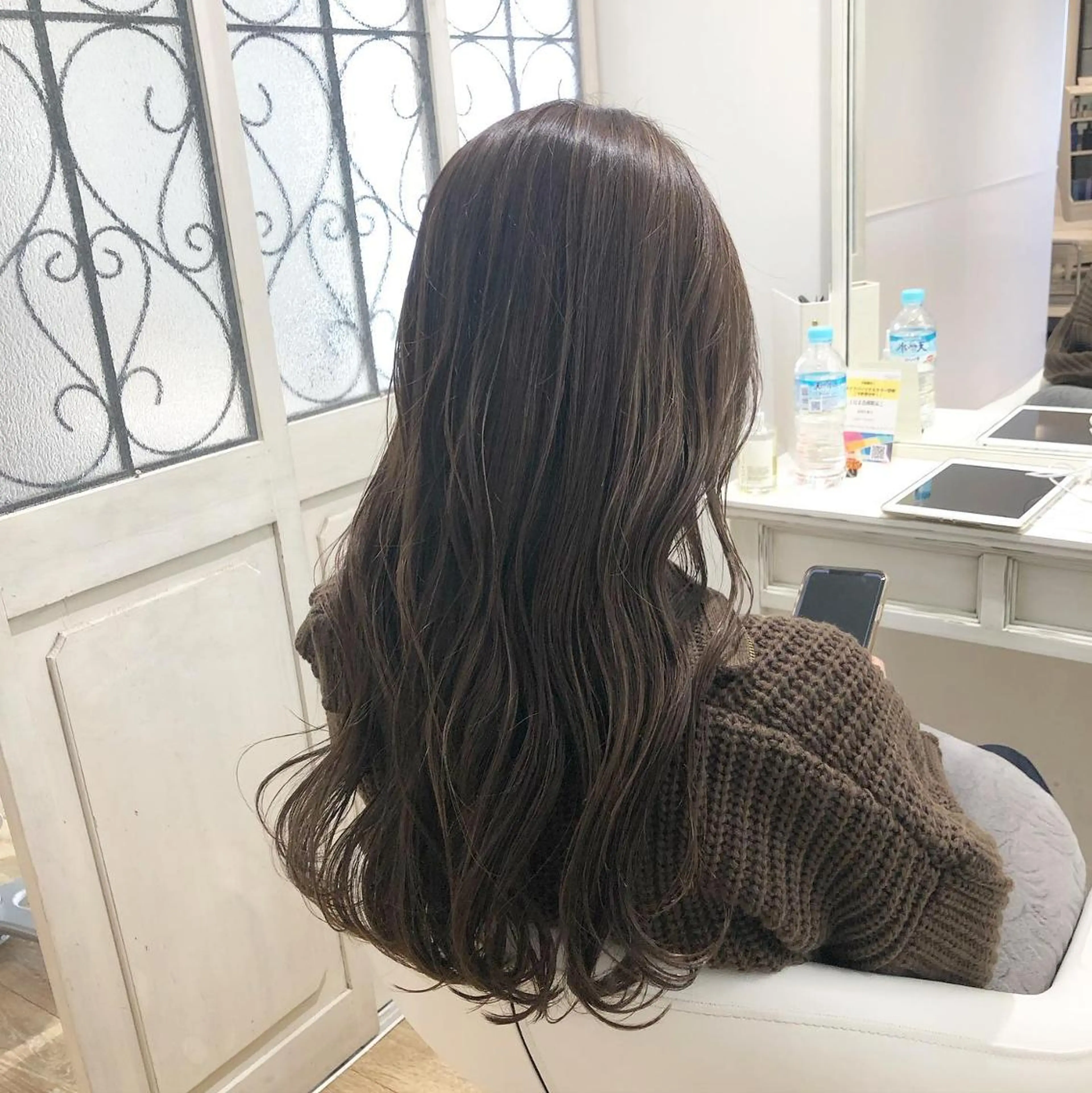 セミロング カラー ヘアアレンジ ハイライトカラー ハイライト ✨🌿大人可愛い愛さ れhair🌿✨松本のヘアスタイル