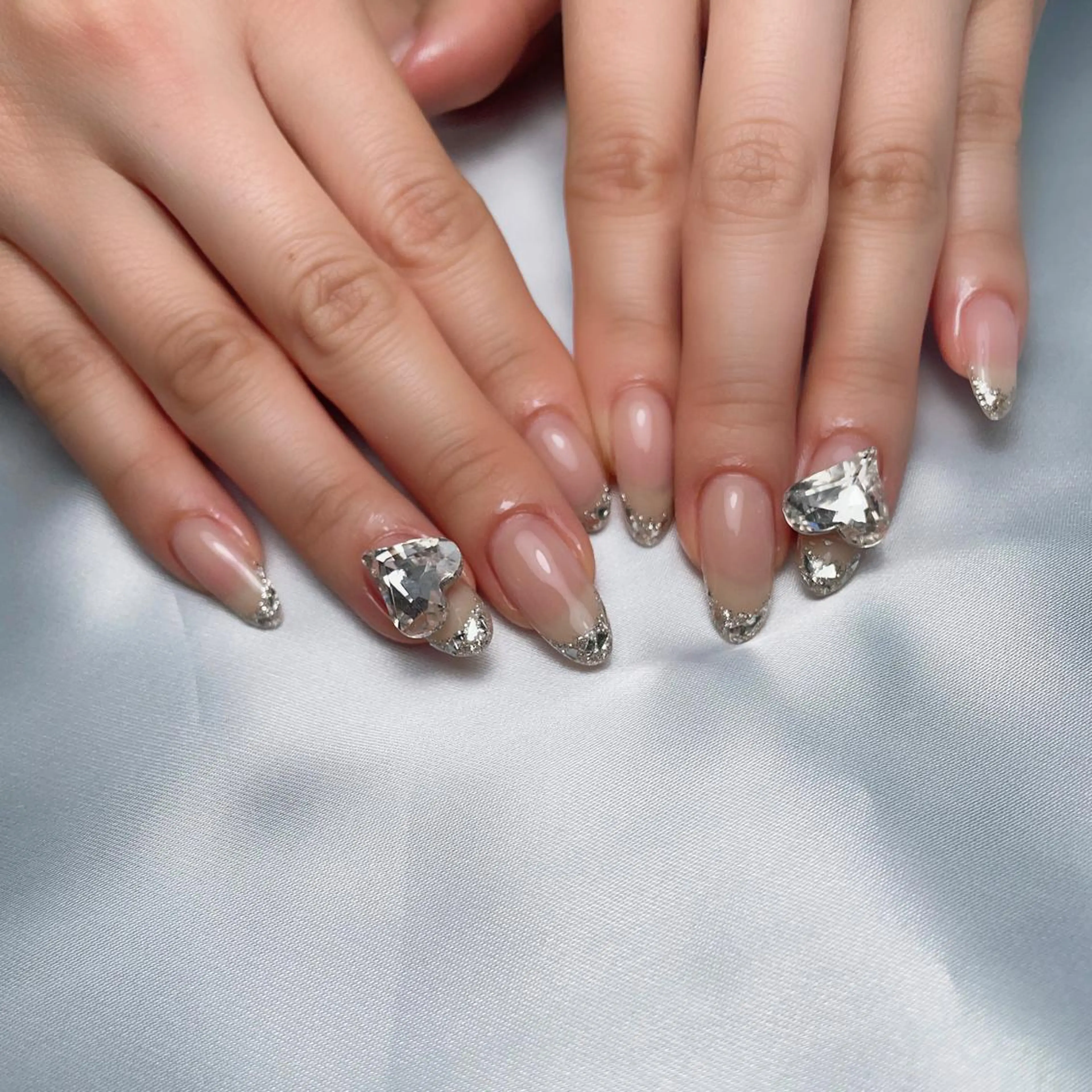 ネイル フレンチネイル ガラスフレンチ ハート ALL Nail &whiteningのその他イメージ