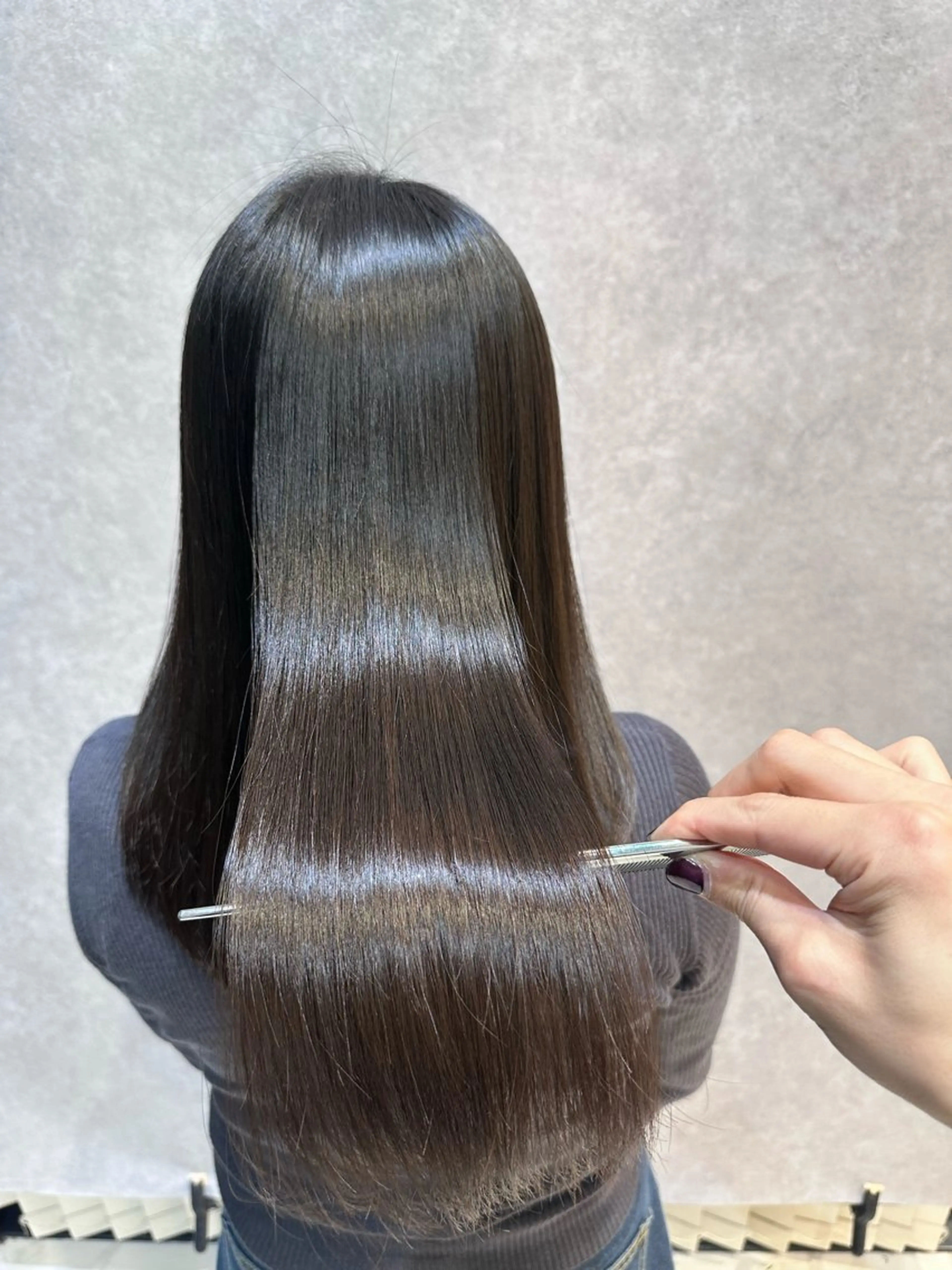 ロング 🔸縮毛矯正/髪質 改善カラー石崎🔸のヘアスタイル