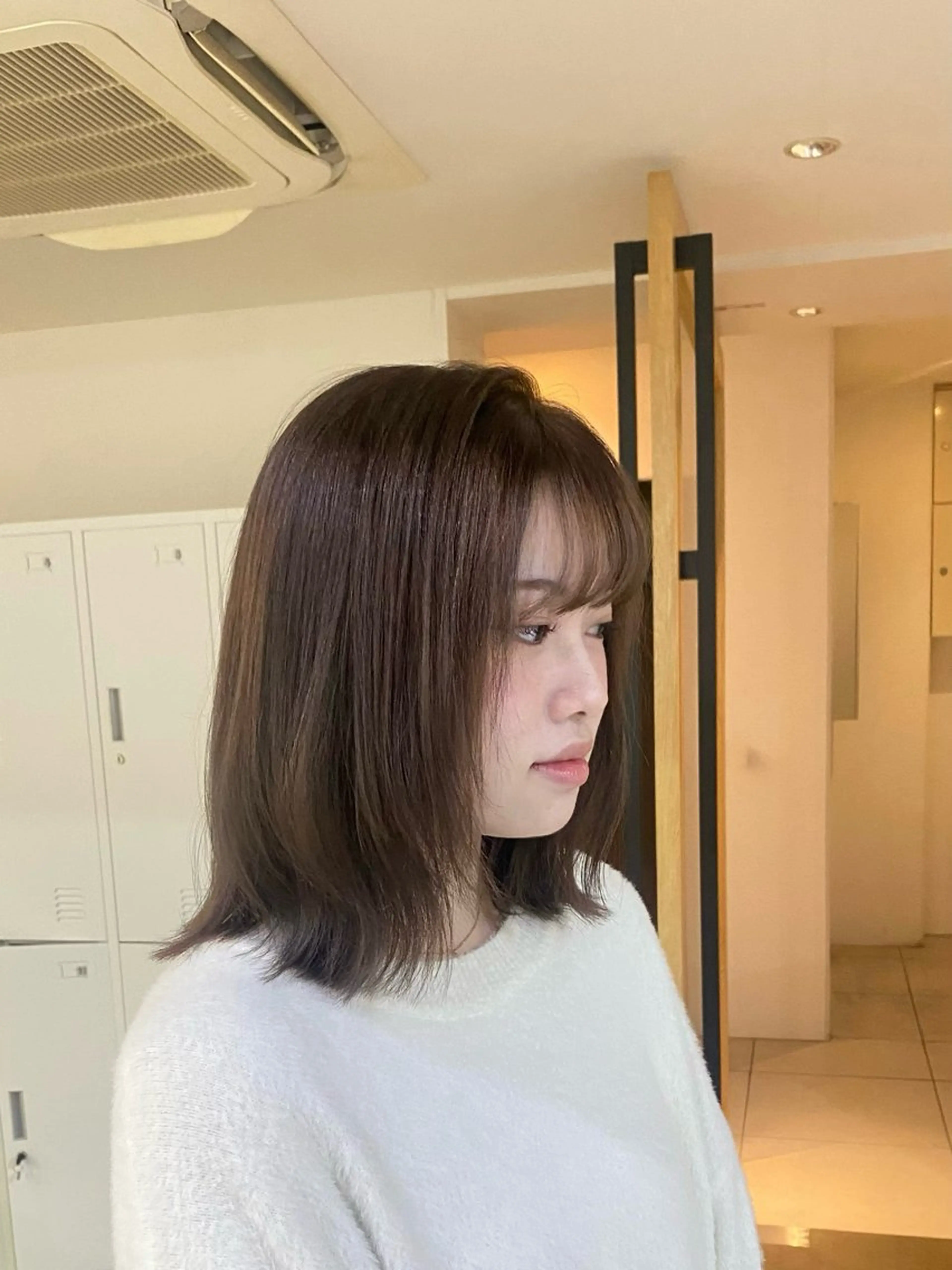 ミディアム カット ヘアカラー トリートメント _YUCCA_ rikanaのヘアスタイル