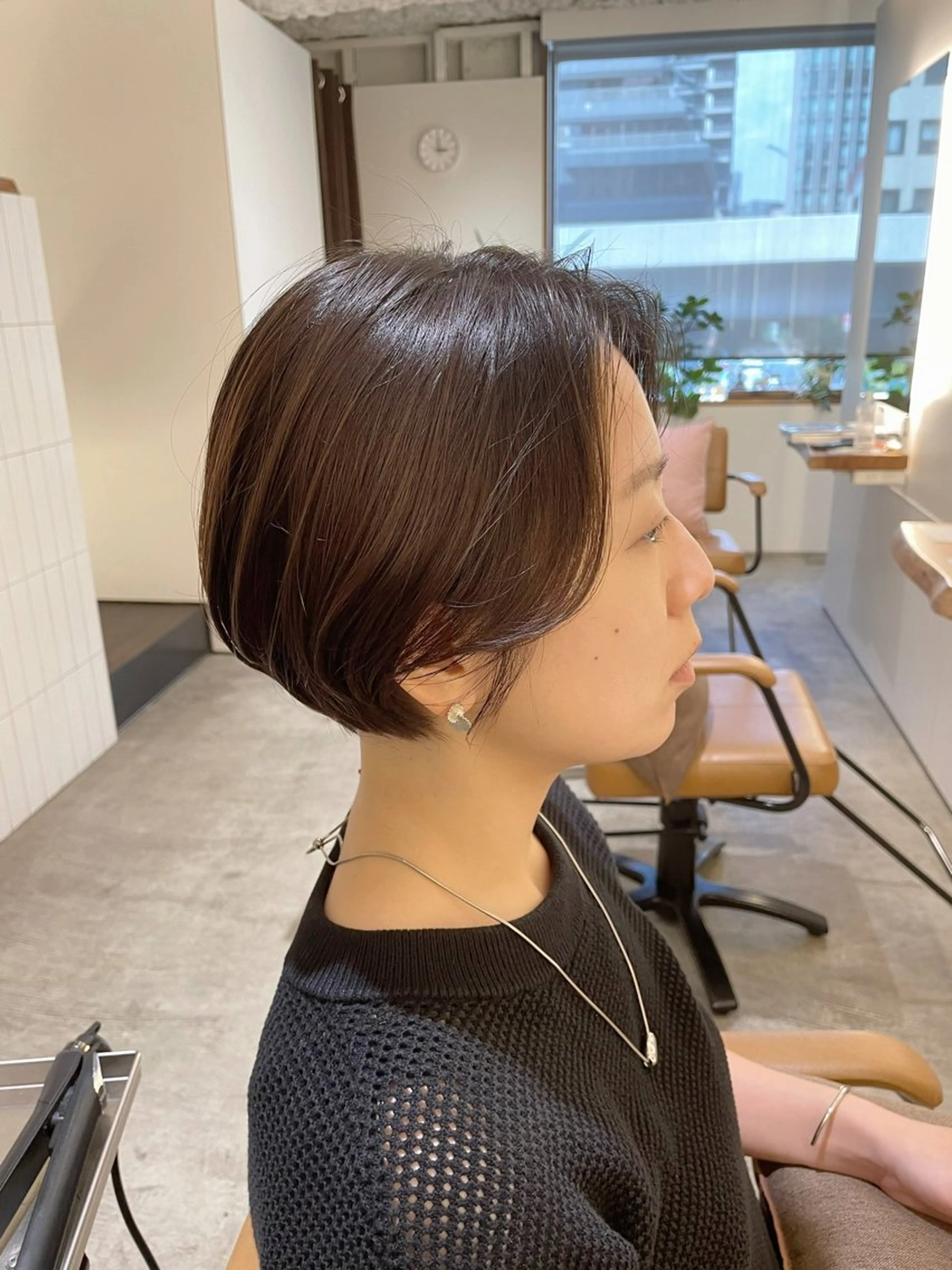 ショート カラー ハンサムショート 似合わせカット ショートヘア カット ヘアカラー トリートメント 中野渡 真利那のヘアスタイル