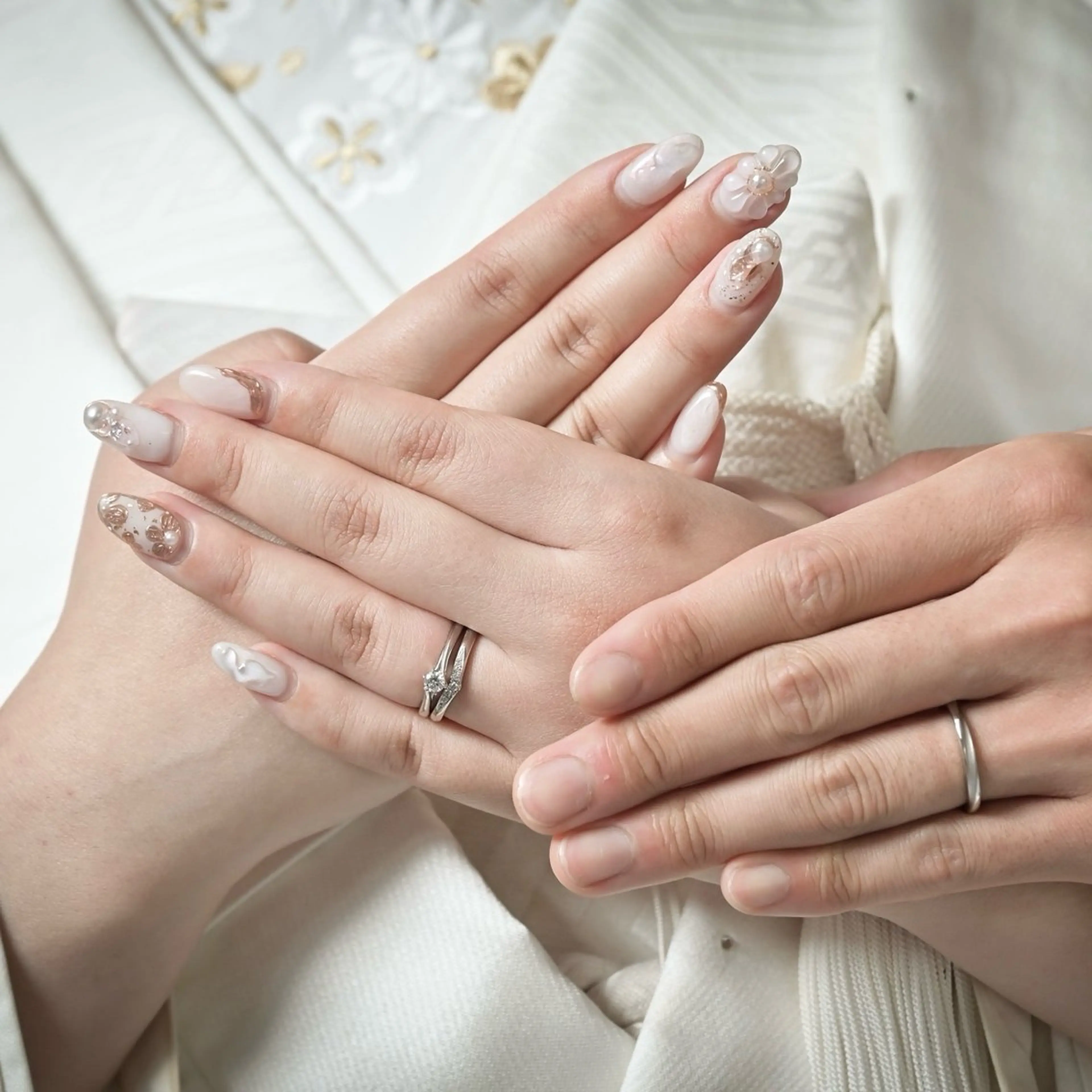 ネイル ブライダルネイル 💅fleur Ayumiのネイルデザイン