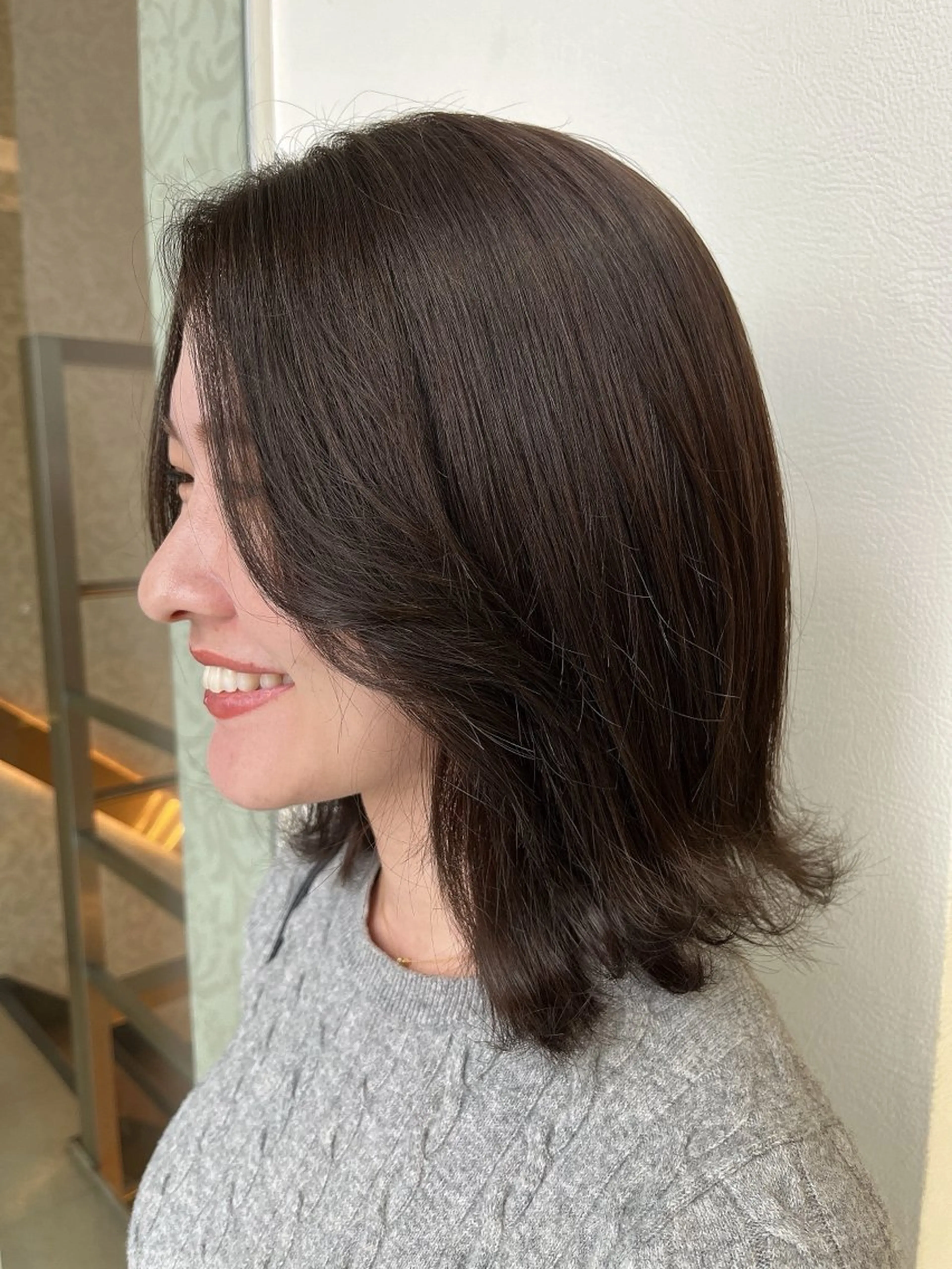 ミディアム wil西宮レイヤー 西村徹のヘアスタイル