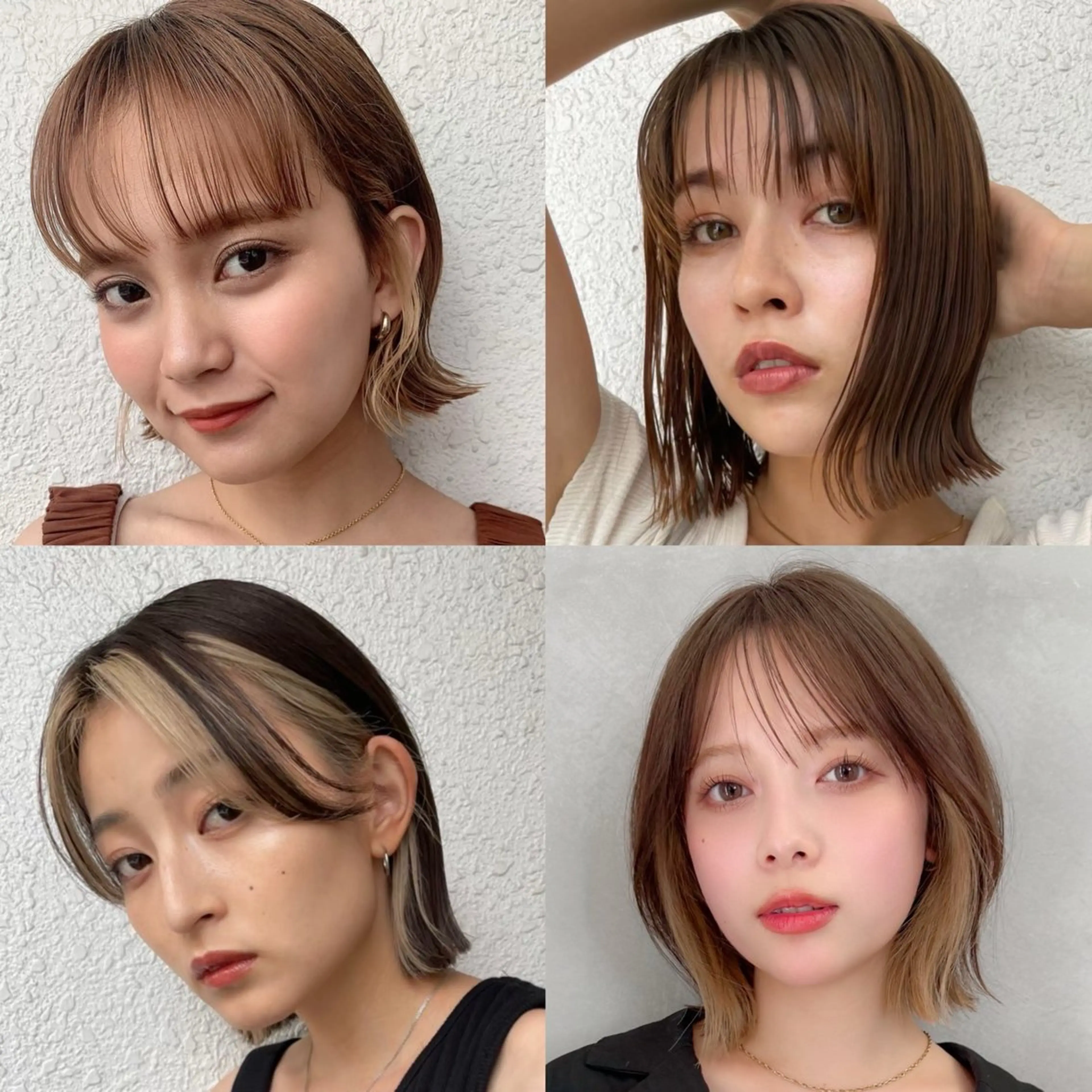 ショート カラー ボブ 韓国風ヘア 小顔カット カット ヘアカラー トリートメント ヘッドスパ taiga ショート /レイヤー/矯正🌈のヘアスタイル