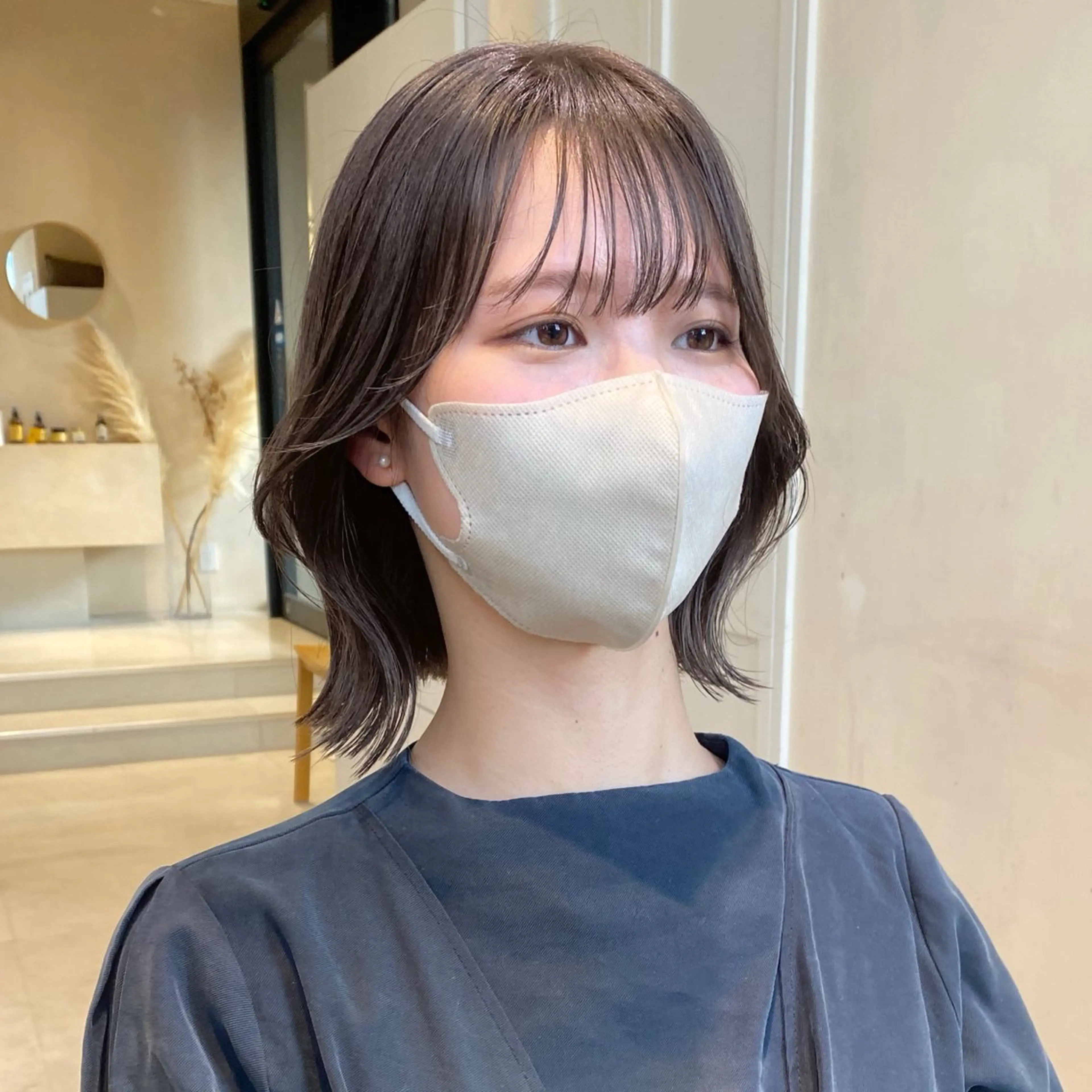 ショート カラー cie所属・ボブ/ミニボブ 透明感カラーkadoのヘアスタイル