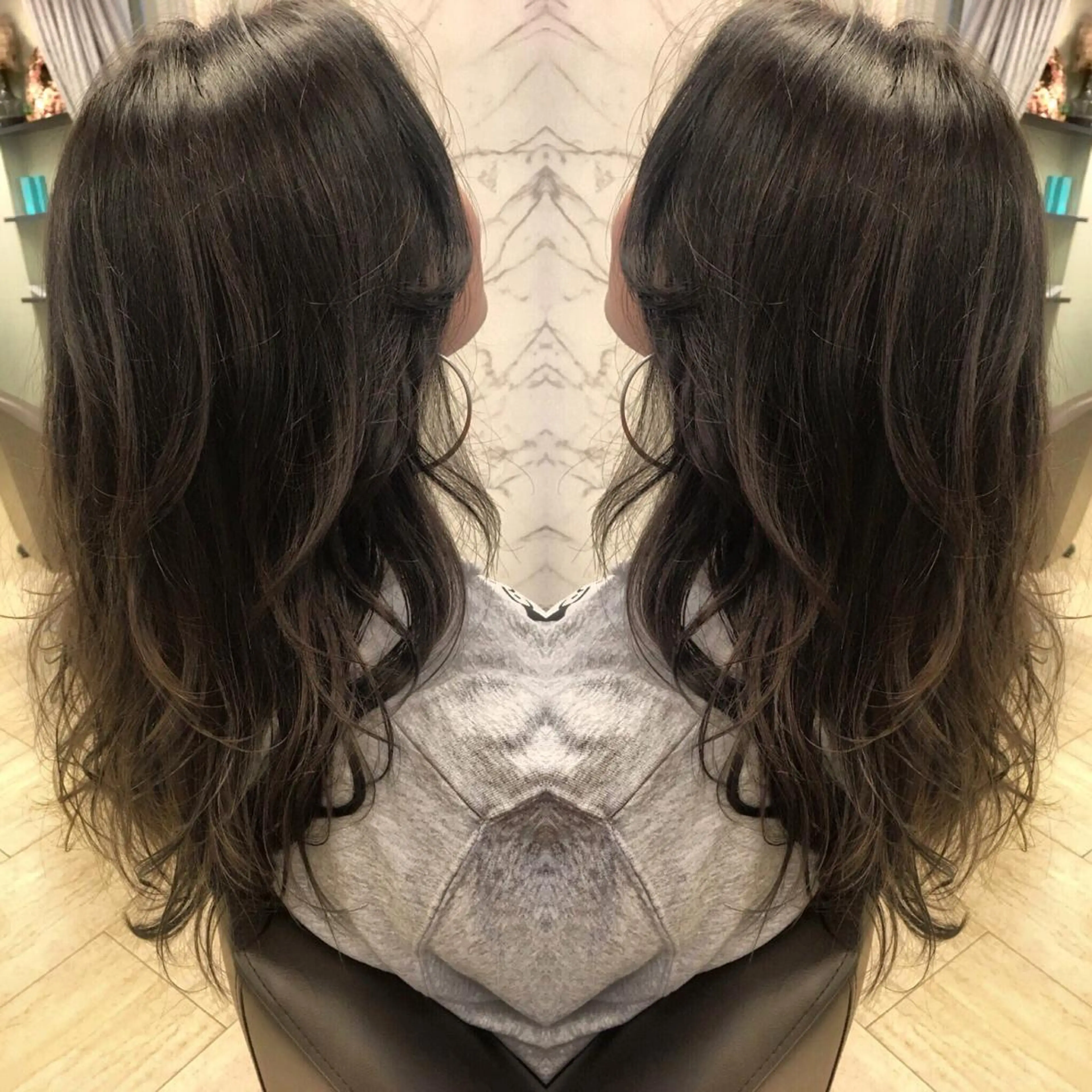 ロング カラー box mico. mutsumiのヘアスタイル