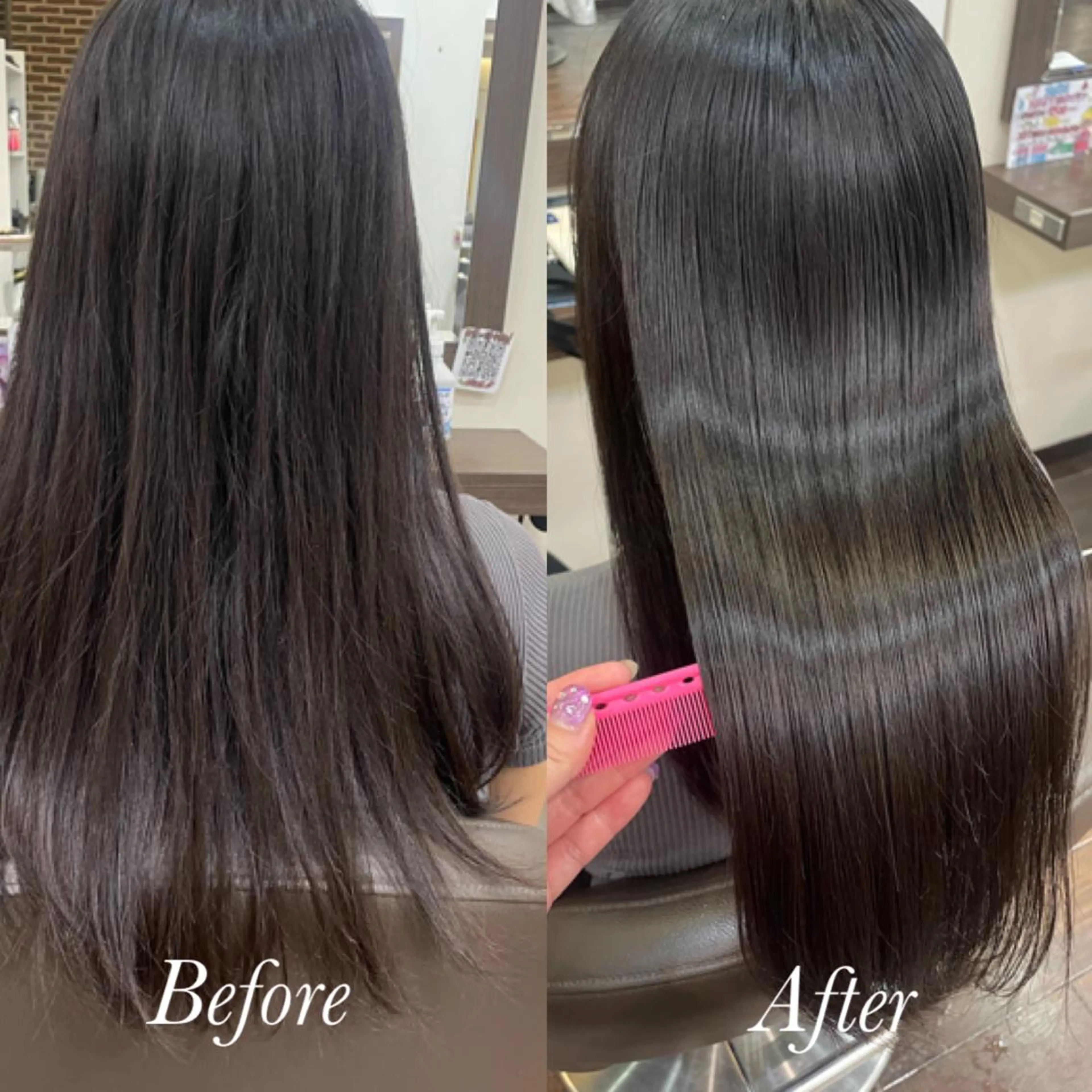 セミロング 髪質改善 トリートメント aya/小顔レイヤー /柔らかカラーのヘアスタイル