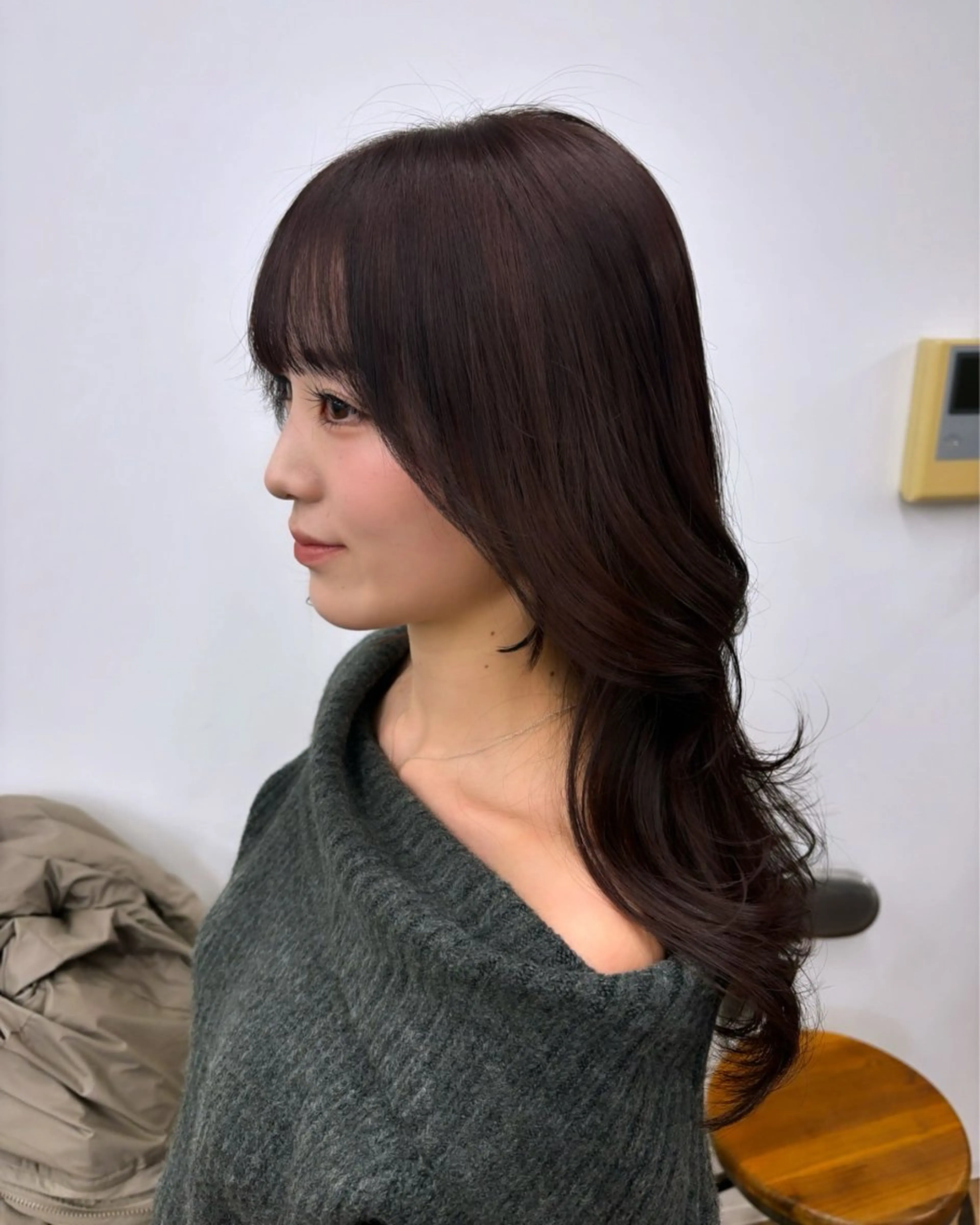 セミロング ラベンダーブラウン HIROKO / 透明感暖色カラー🎀のヘアスタイル