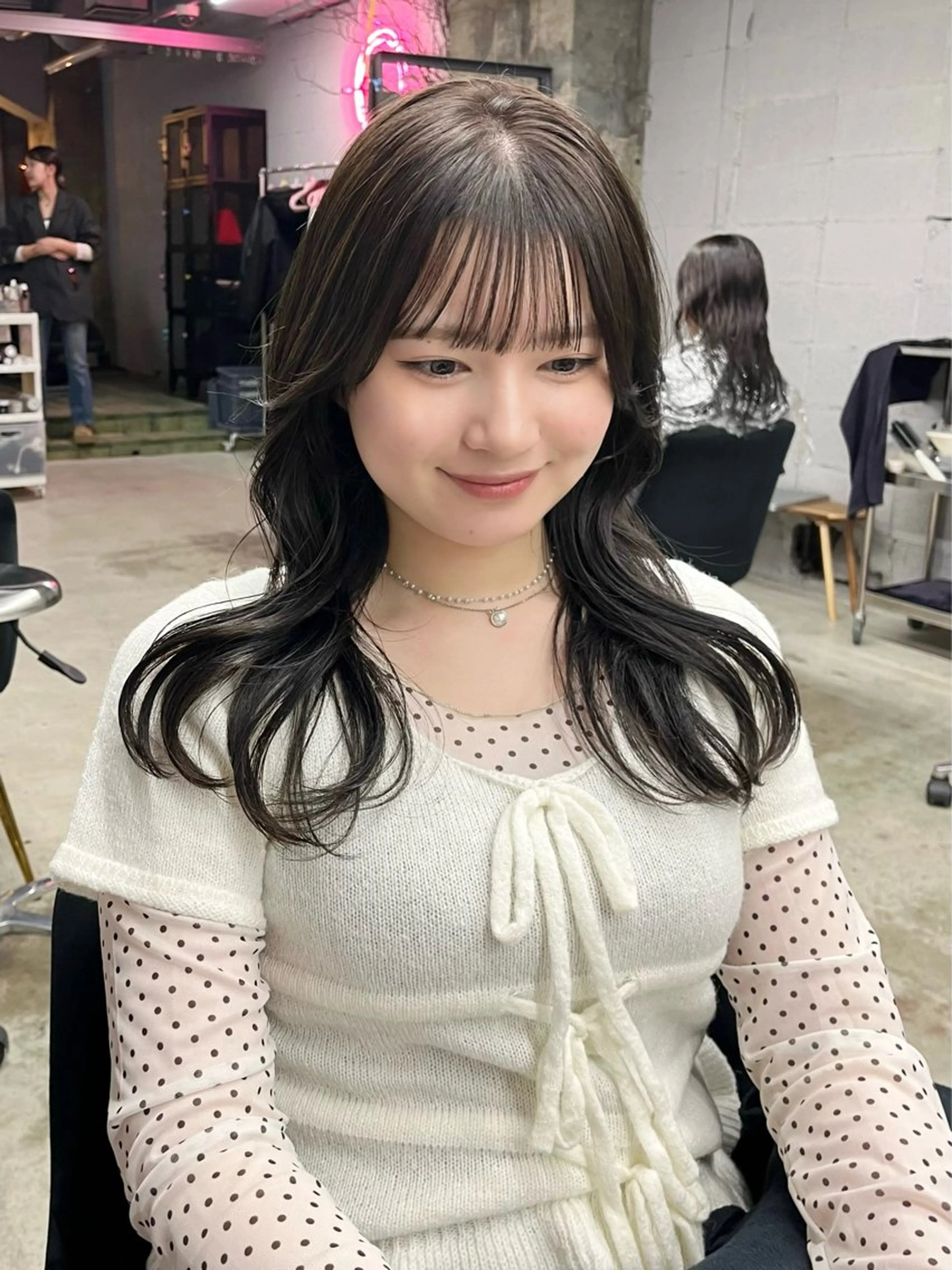 セミロング col sapporo所属・あざと可愛い💓 盛れる顔まわり/uiのヘアスタイル