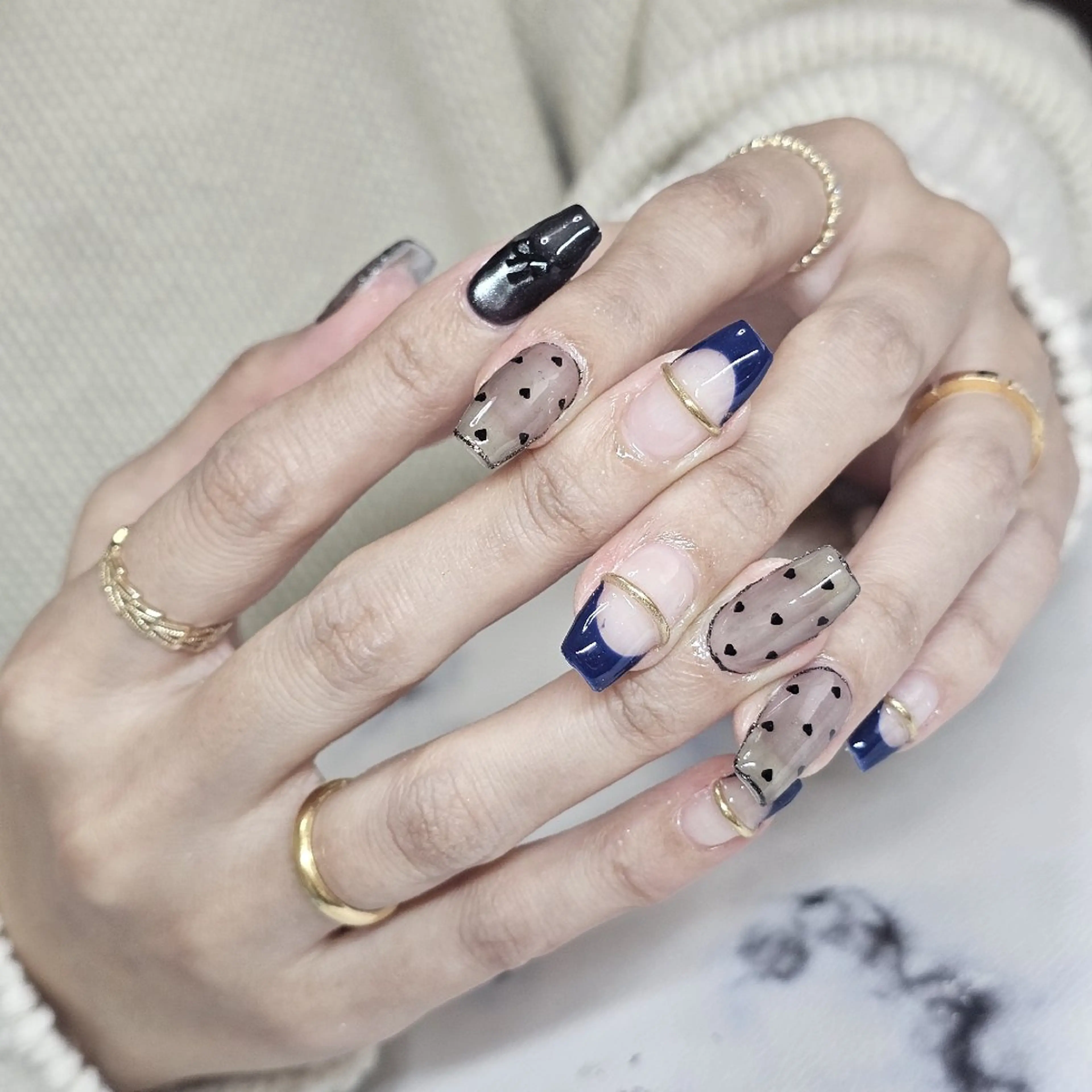 ネイル ハンドネイル ★Blanche ☆neige★のネイルデザイン