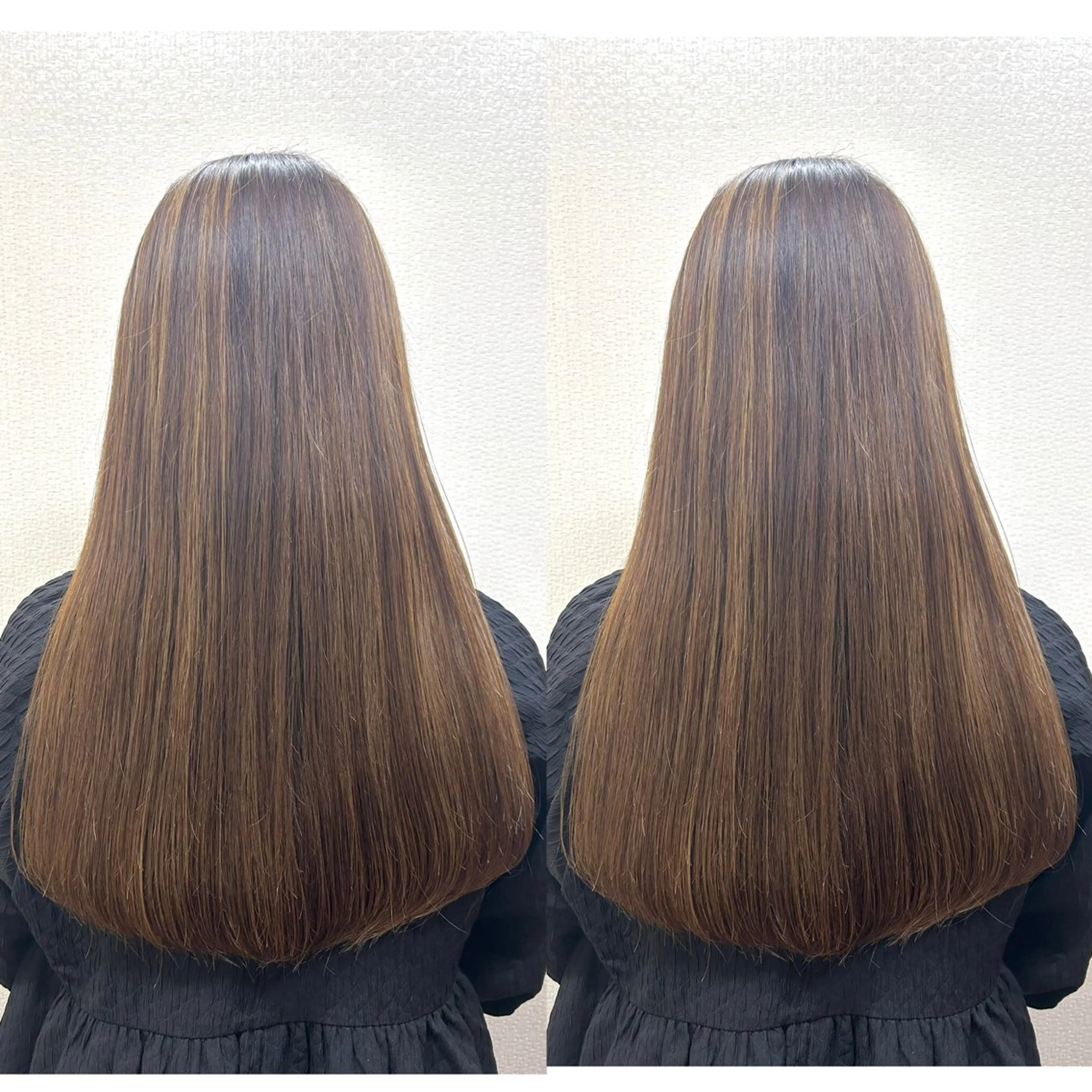 ロング ハイライト レイヤーカット✂️ 若葉のヘアスタイル