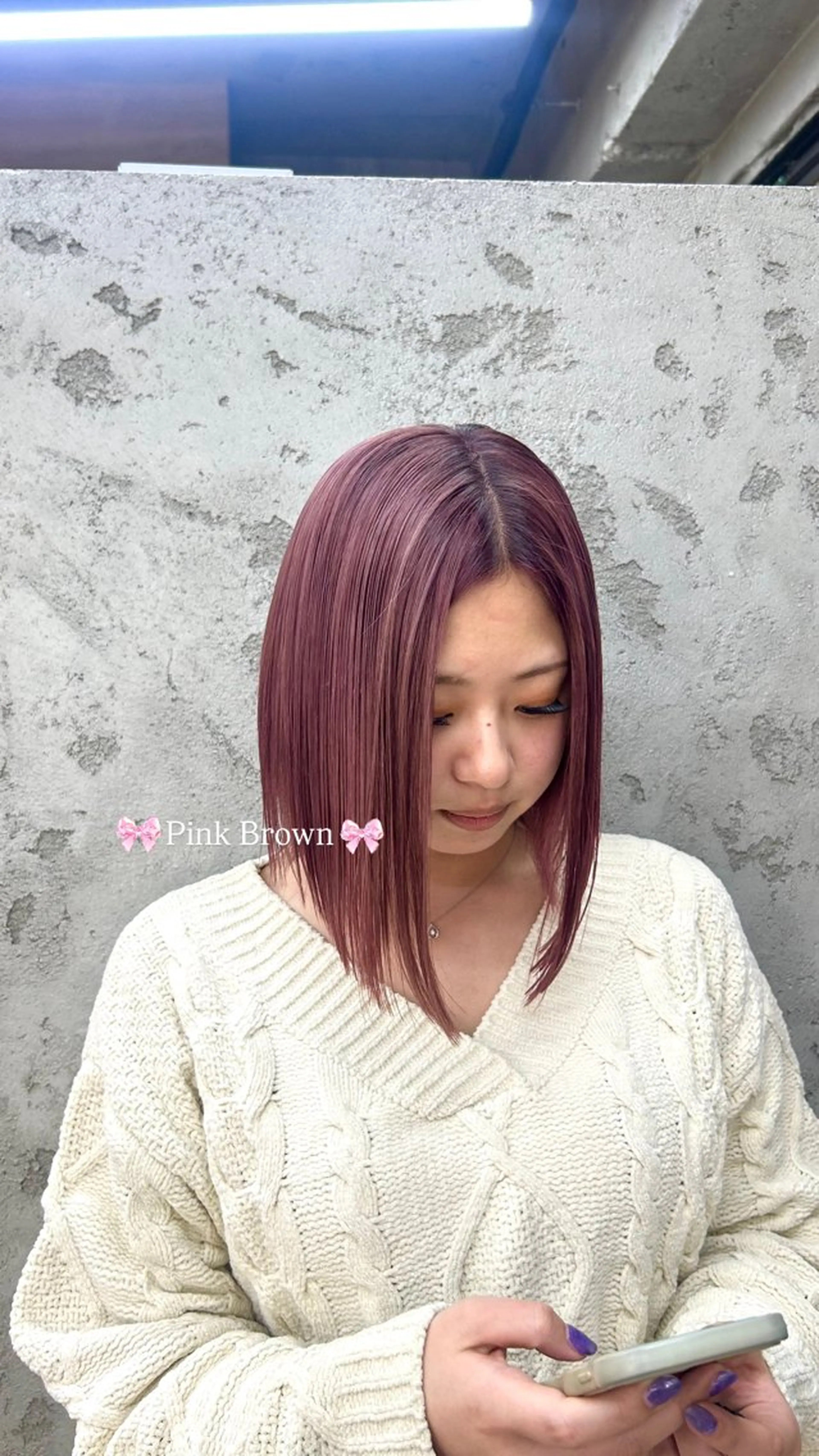 ミディアム ヘアカラー 🤍紗 愛‎🤍のヘアスタイル