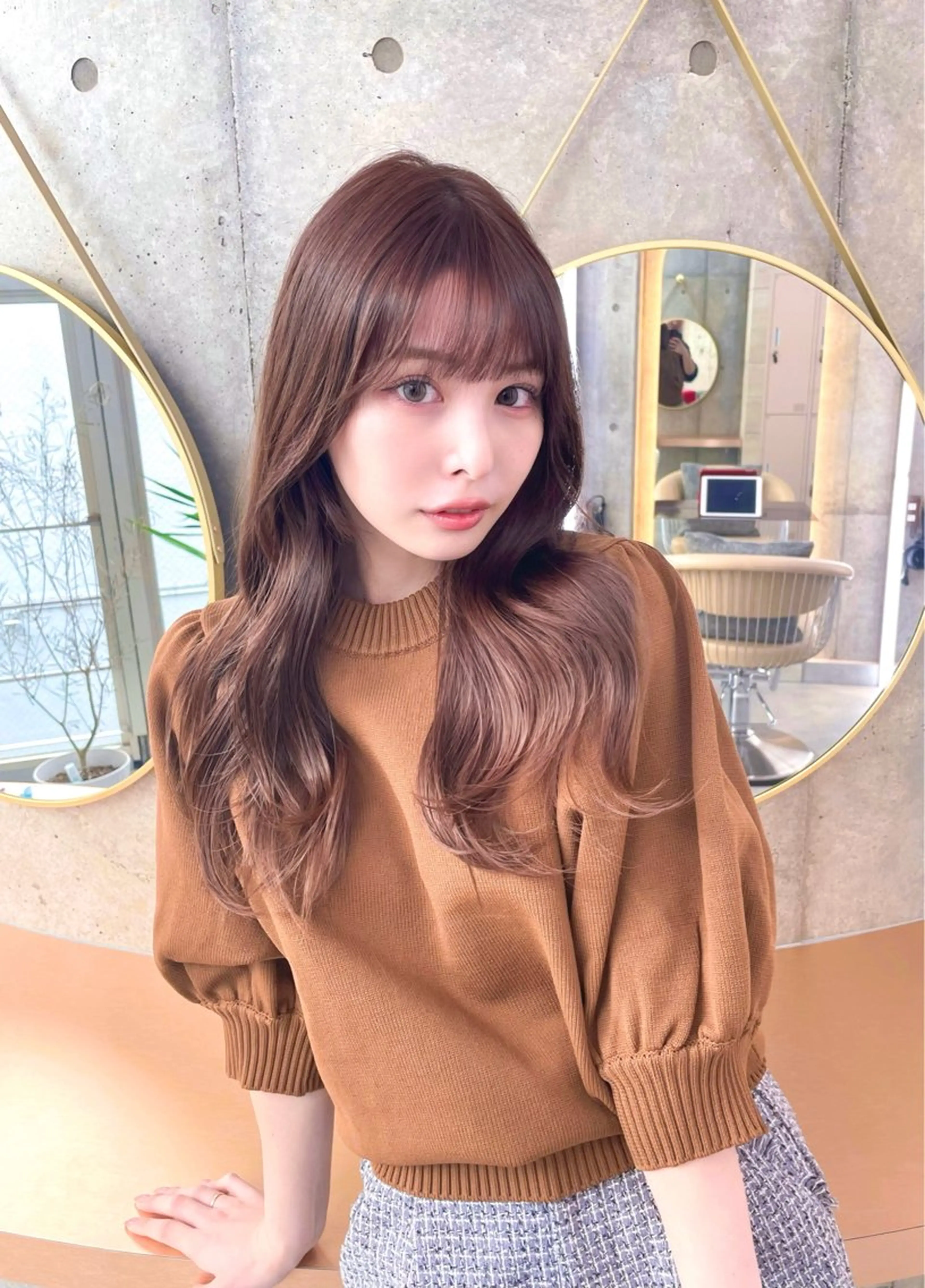 ロング カラー カット ヘアカラー トリートメント 韓国ヘア🇰🇷 レイヤー/芝春樹のヘアスタイル