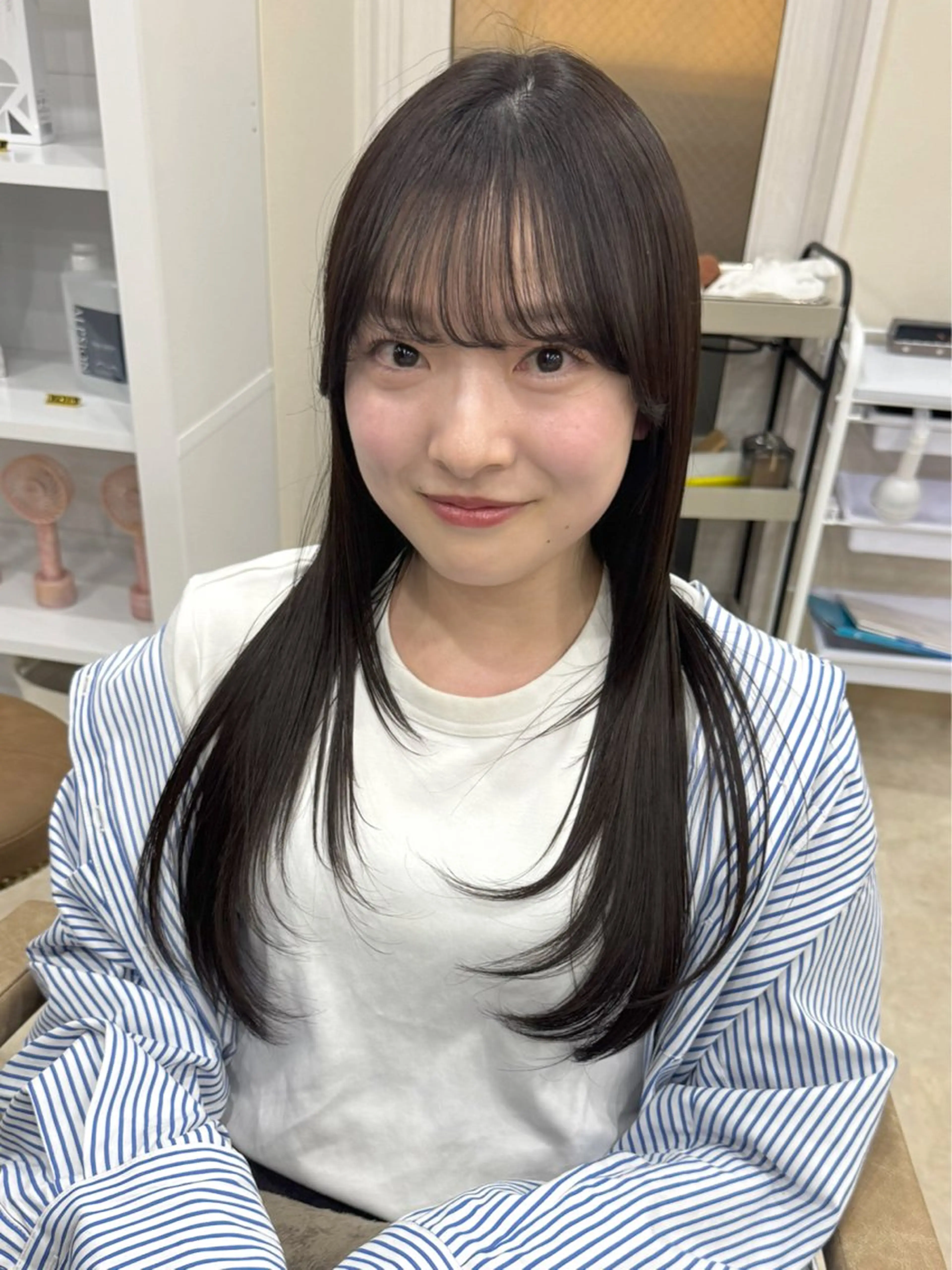 ミディアム カラー hair salon Ranun髪質改善のヘアスタイル