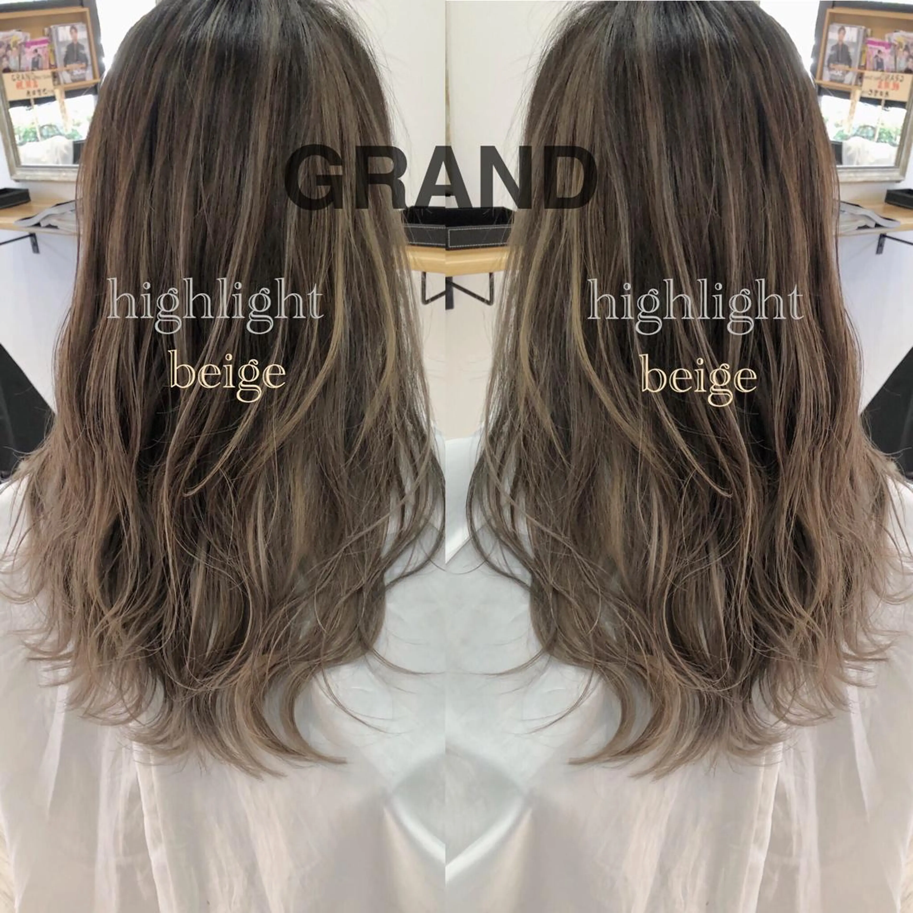 ロング ヘアカラー aura所属・ashida yuukiのヘアスタイル