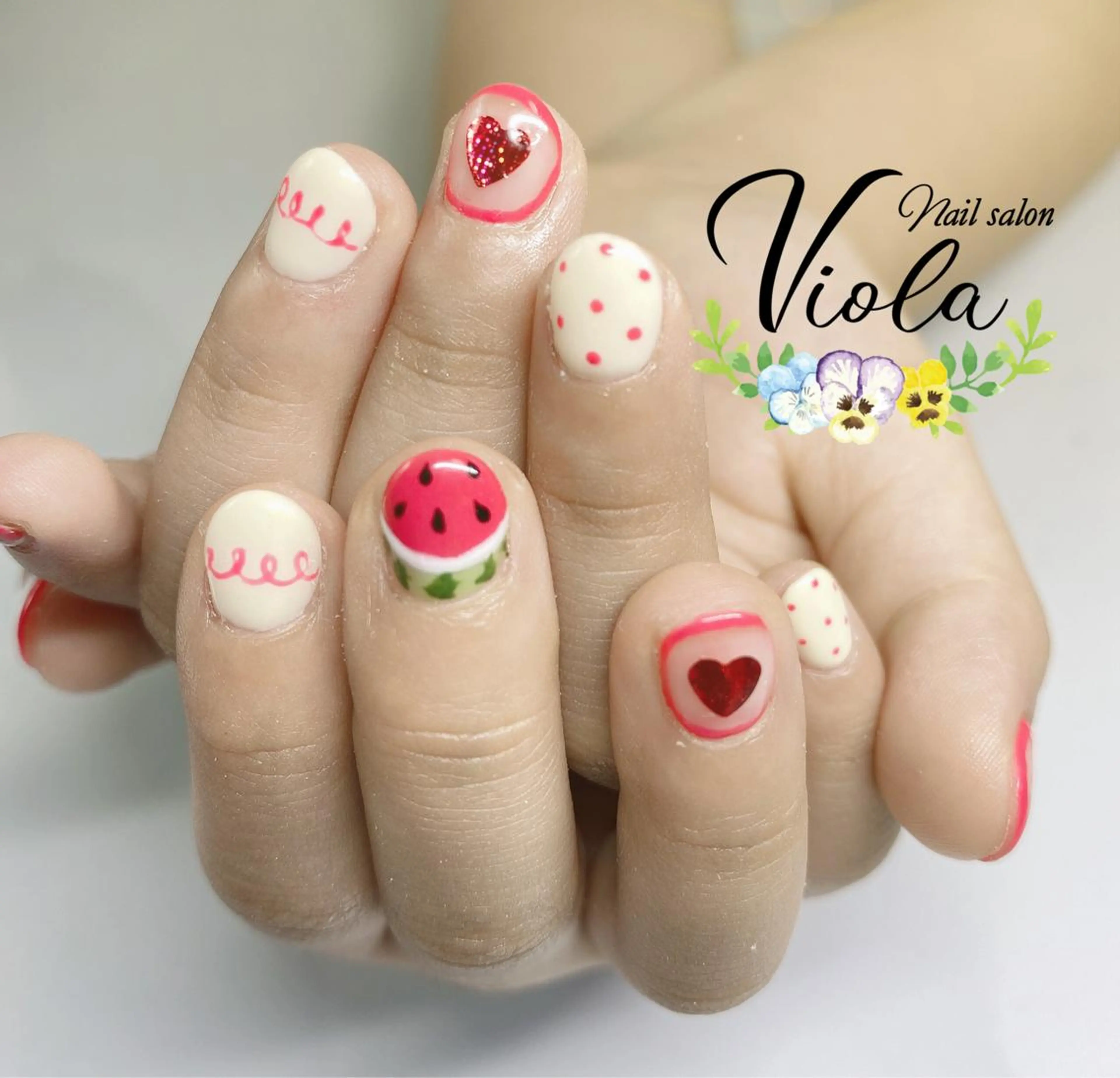 ネイル ハート Nailsalon Viola所属・ネイルサロン Violaのネイルデザイン
