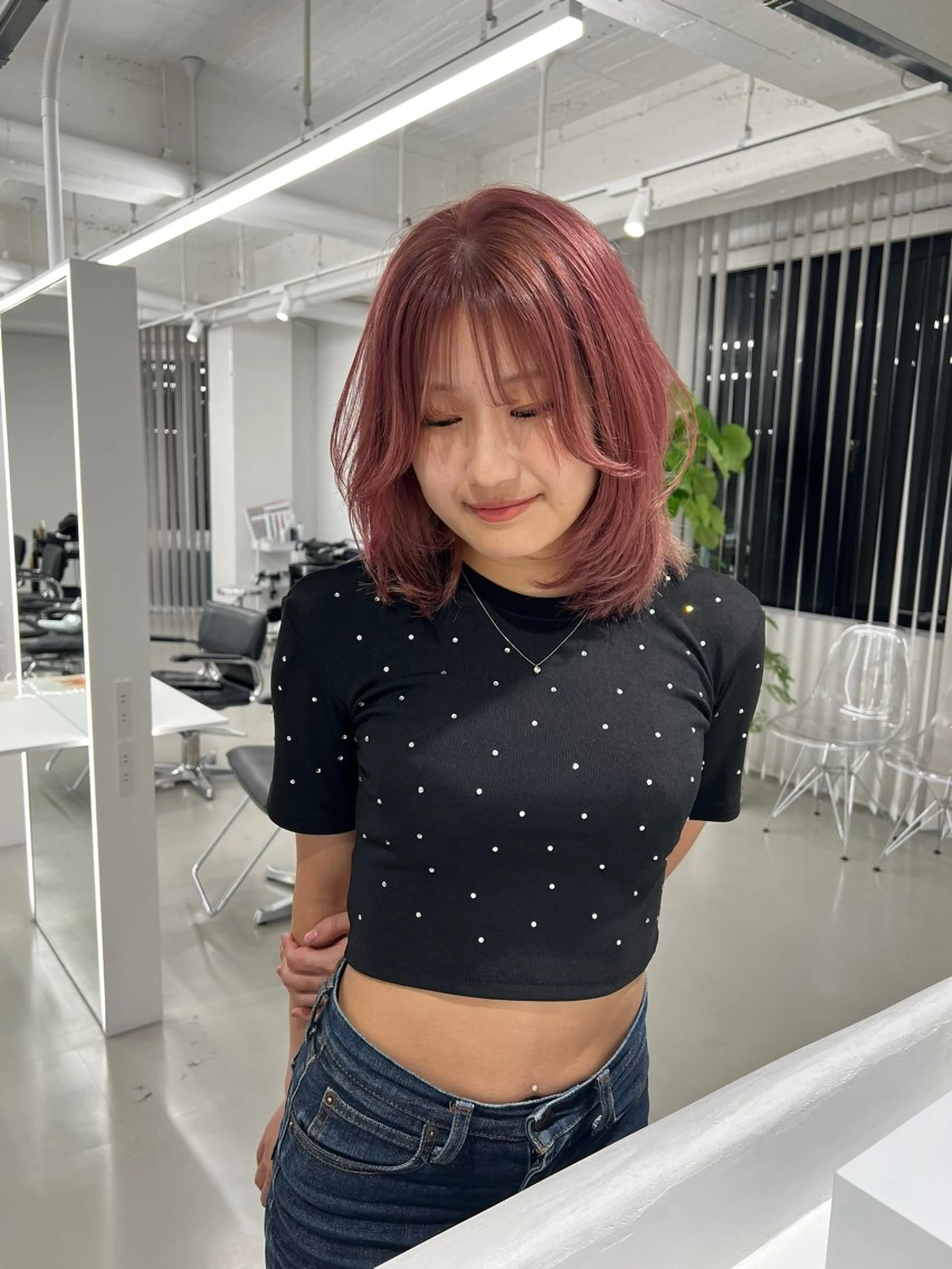 ブリーチ＋ケアカラー＋premium treatment (高浸透スチーム付)の写真