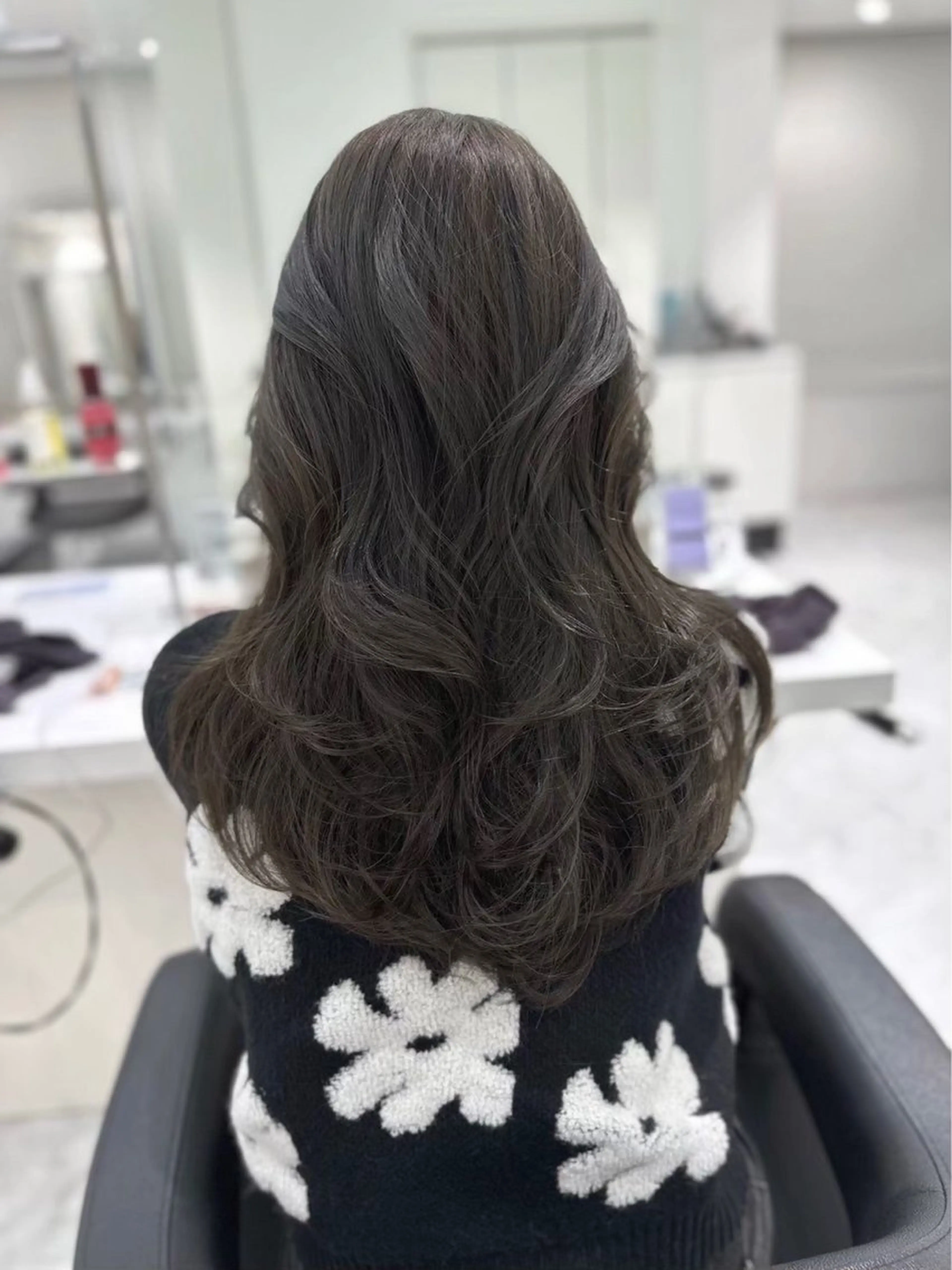 ロング カラー EMIL/上野駅近 /ブリーチ縮毛矯正のヘアスタイル