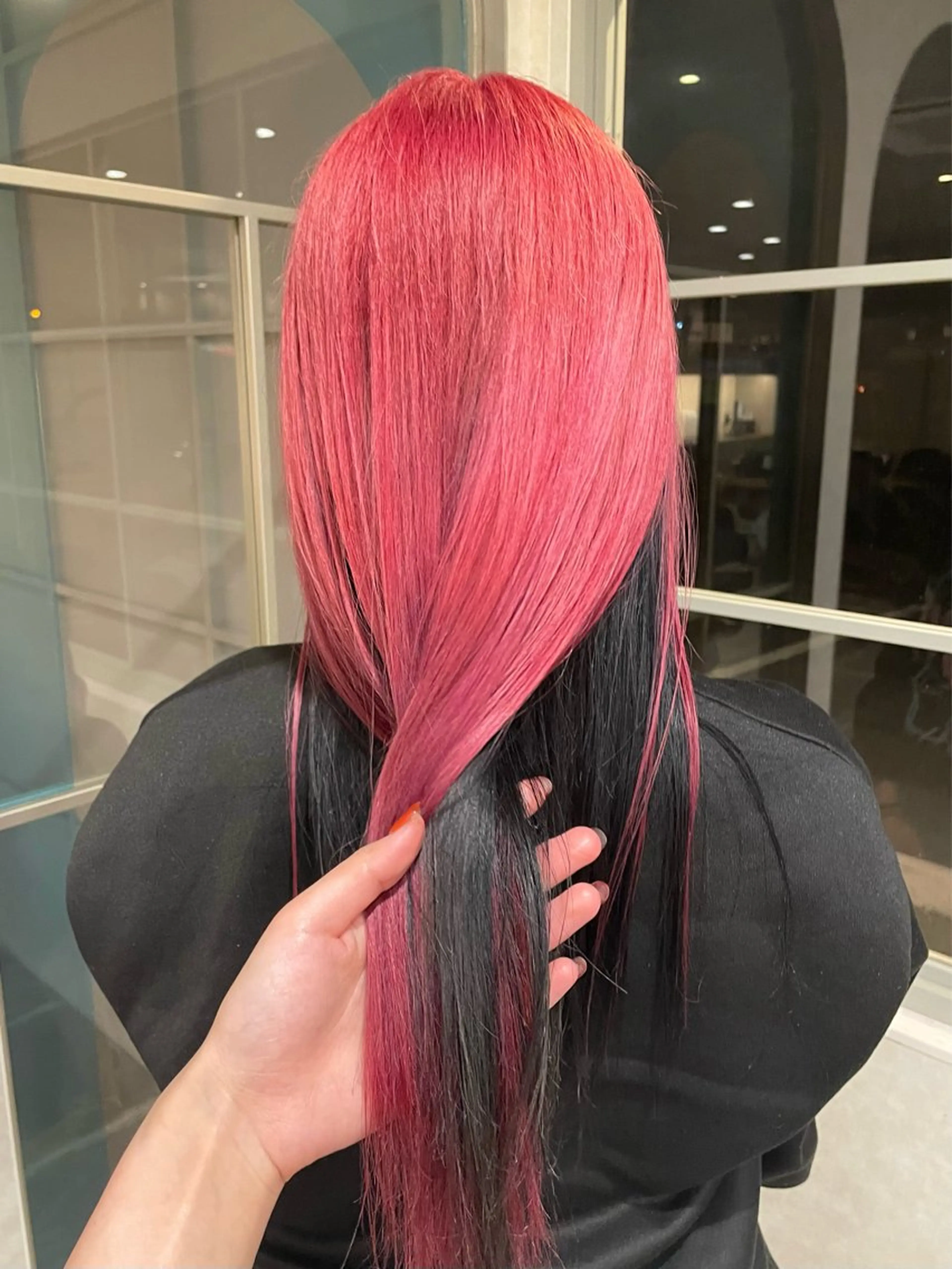 ロング カラー デザインカラー ハイトーンカラー ヘアカラー Then所属・mana/ハイトーン /ヘアアレンジ🎀のヘアスタイル