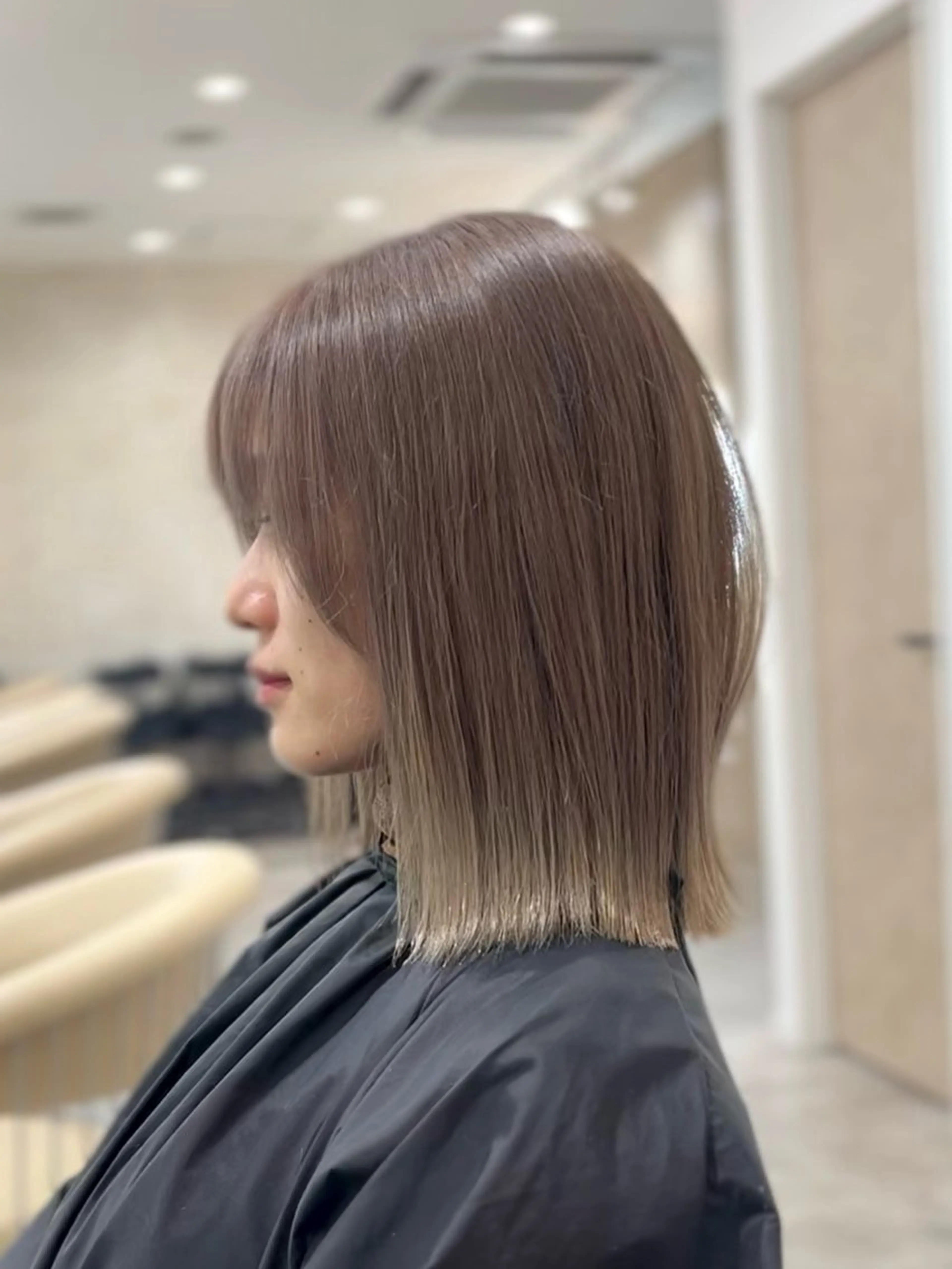 ミディアム カラー ブリーチ ケアブリーチ ダブルカラー カット ヘアカラー トリートメント LATE  tokyo所属・廣庭 勇人のヘアスタイル