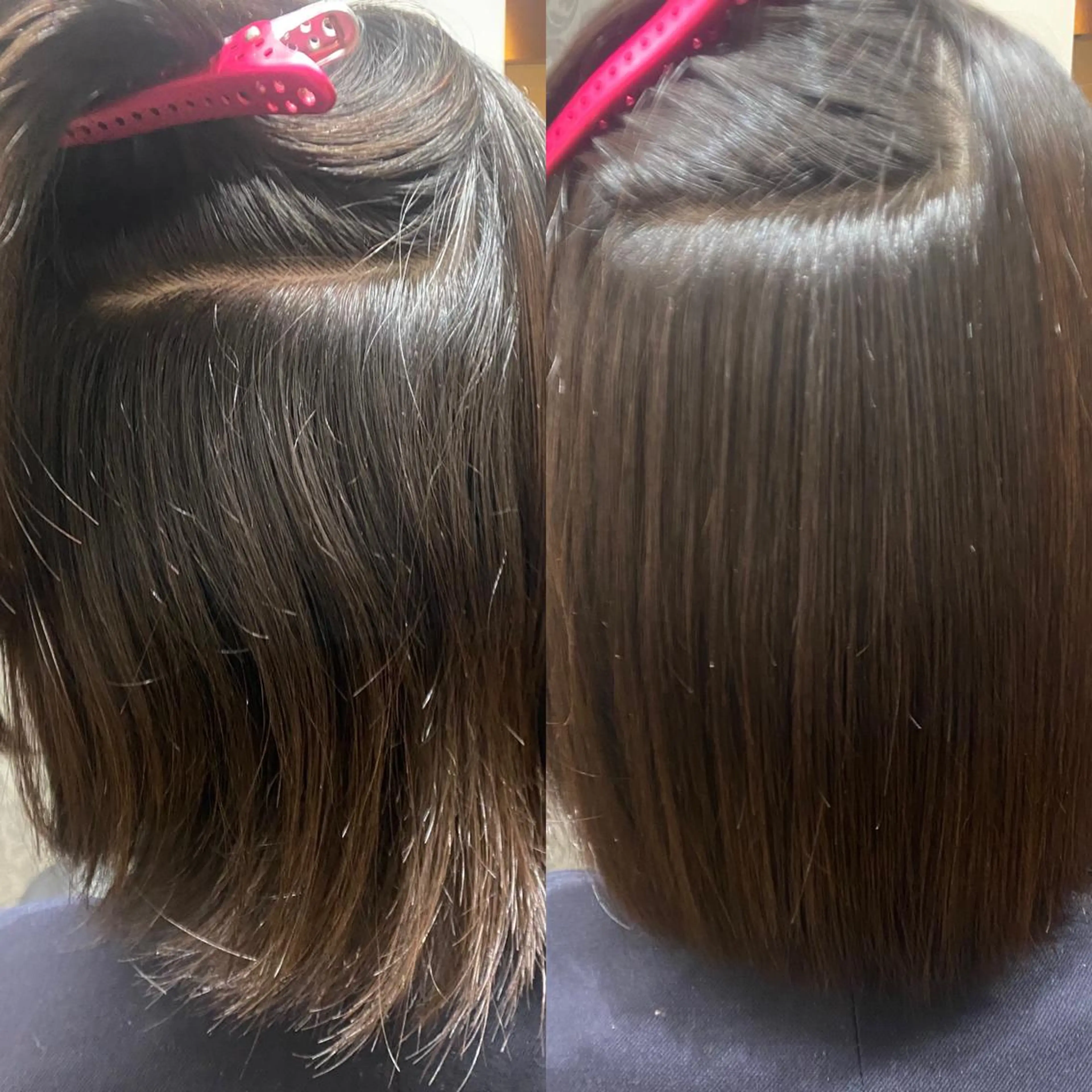 ミディアム ボブ 縮毛矯正 萩原 あんのヘアスタイル