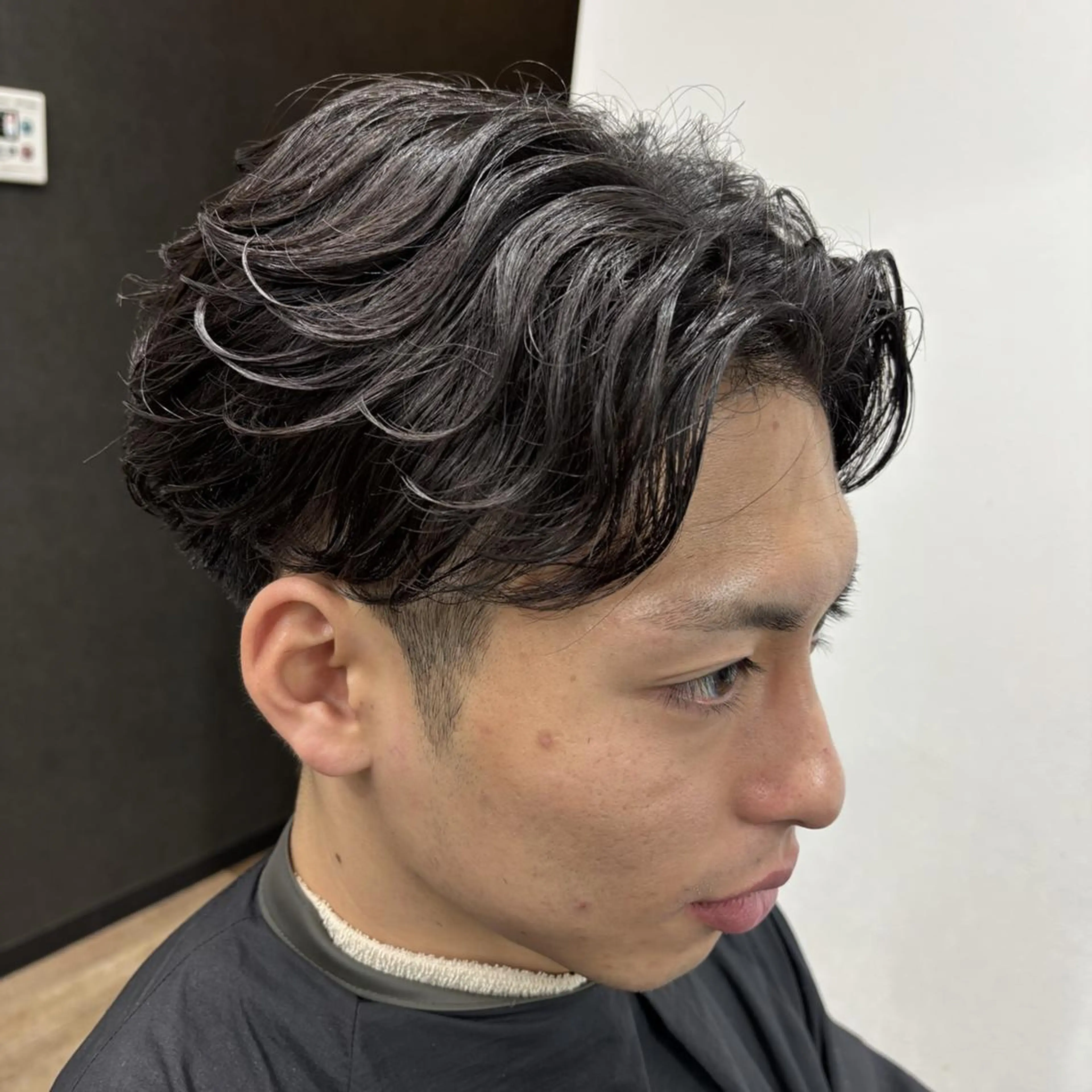 メンズ パーマ フェザーパーマ メンズパーマ カット パーマ 名駅Private Salon　Noaのヘアスタイル
