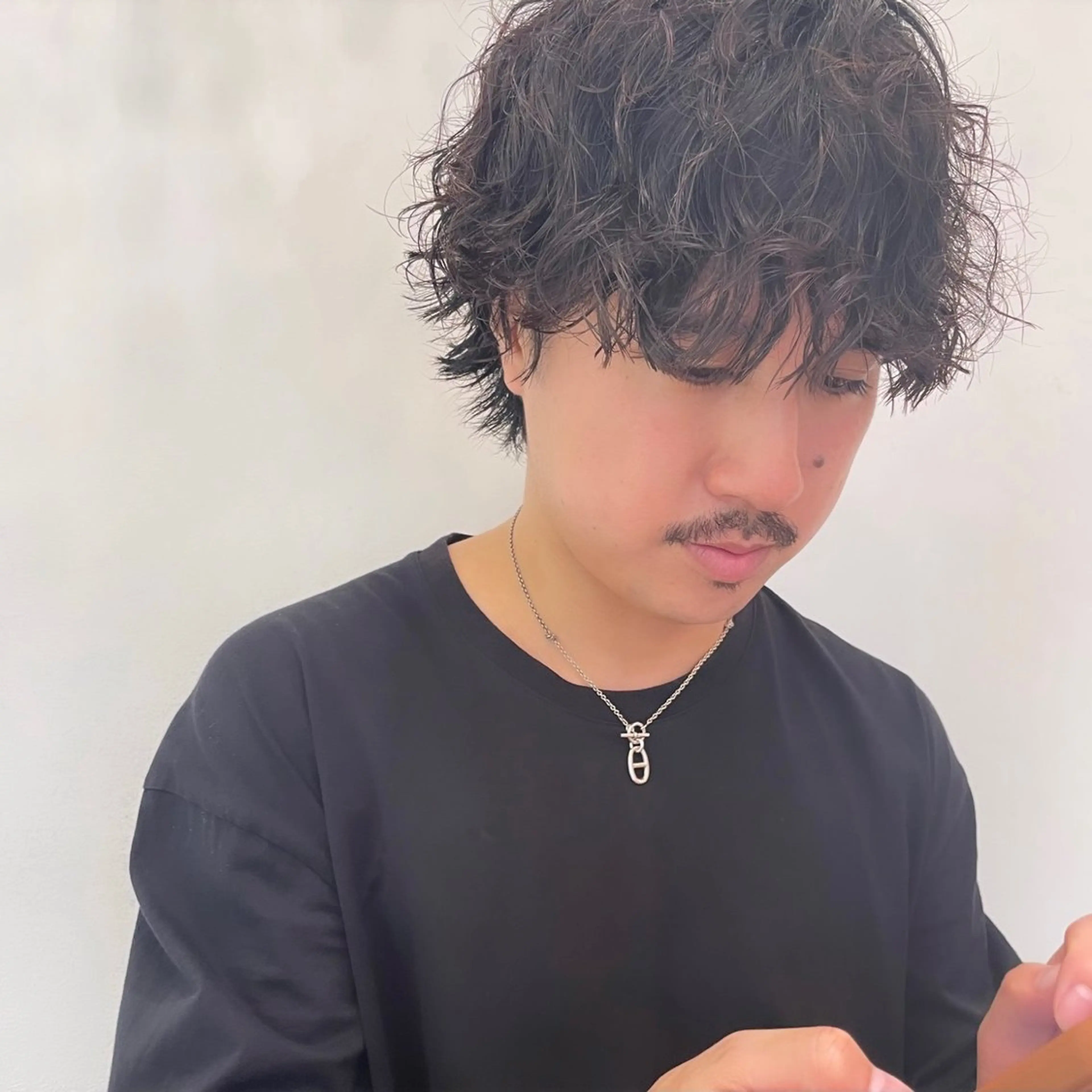 ミディアム カット ボブパーマ ♡ヨシカワハナコのヘアスタイル