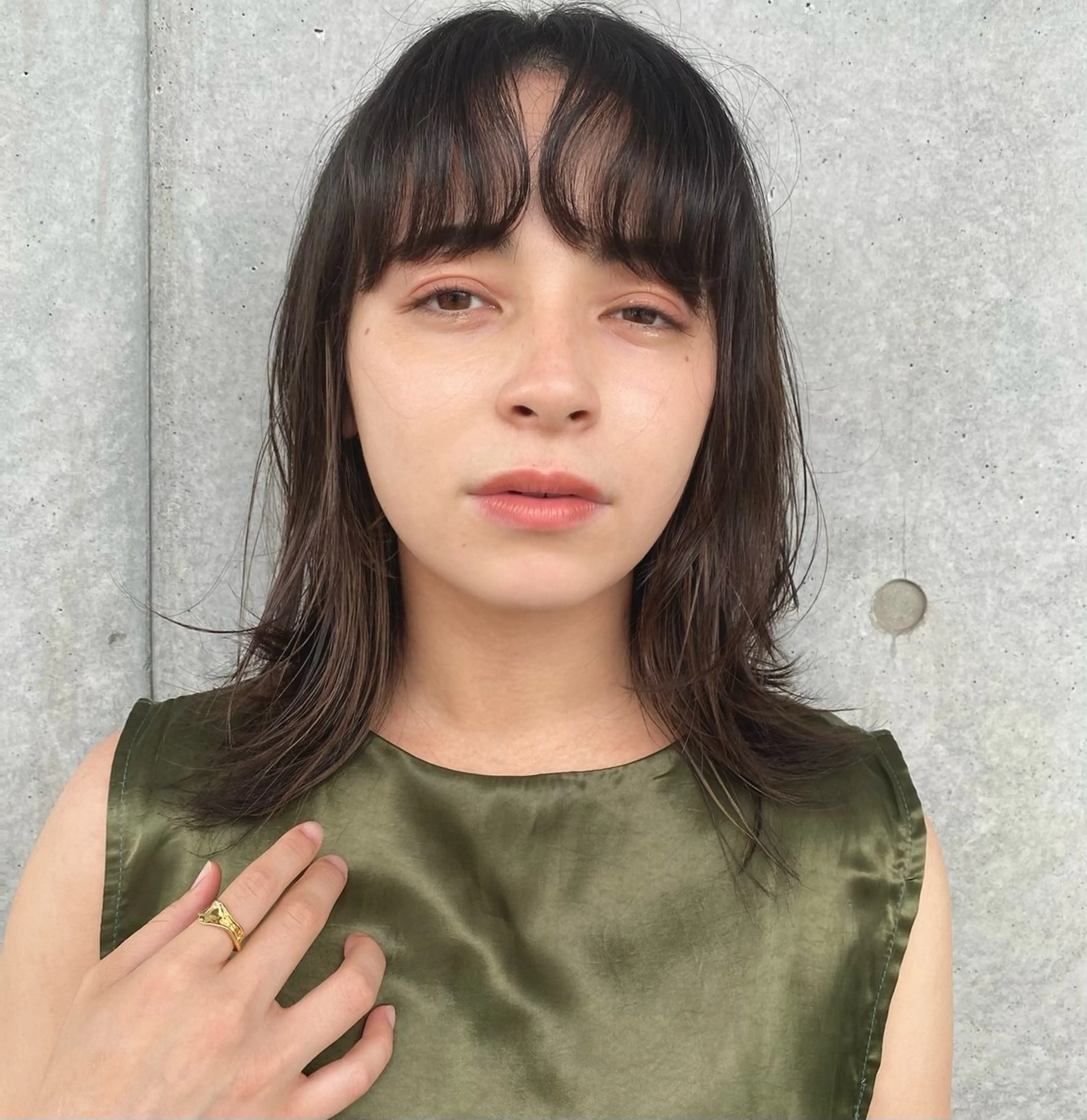 セミロング カラー カット ヘアカラー トリートメント ボブ／レイヤー／艶 🦕risa  森下のヘアスタイル