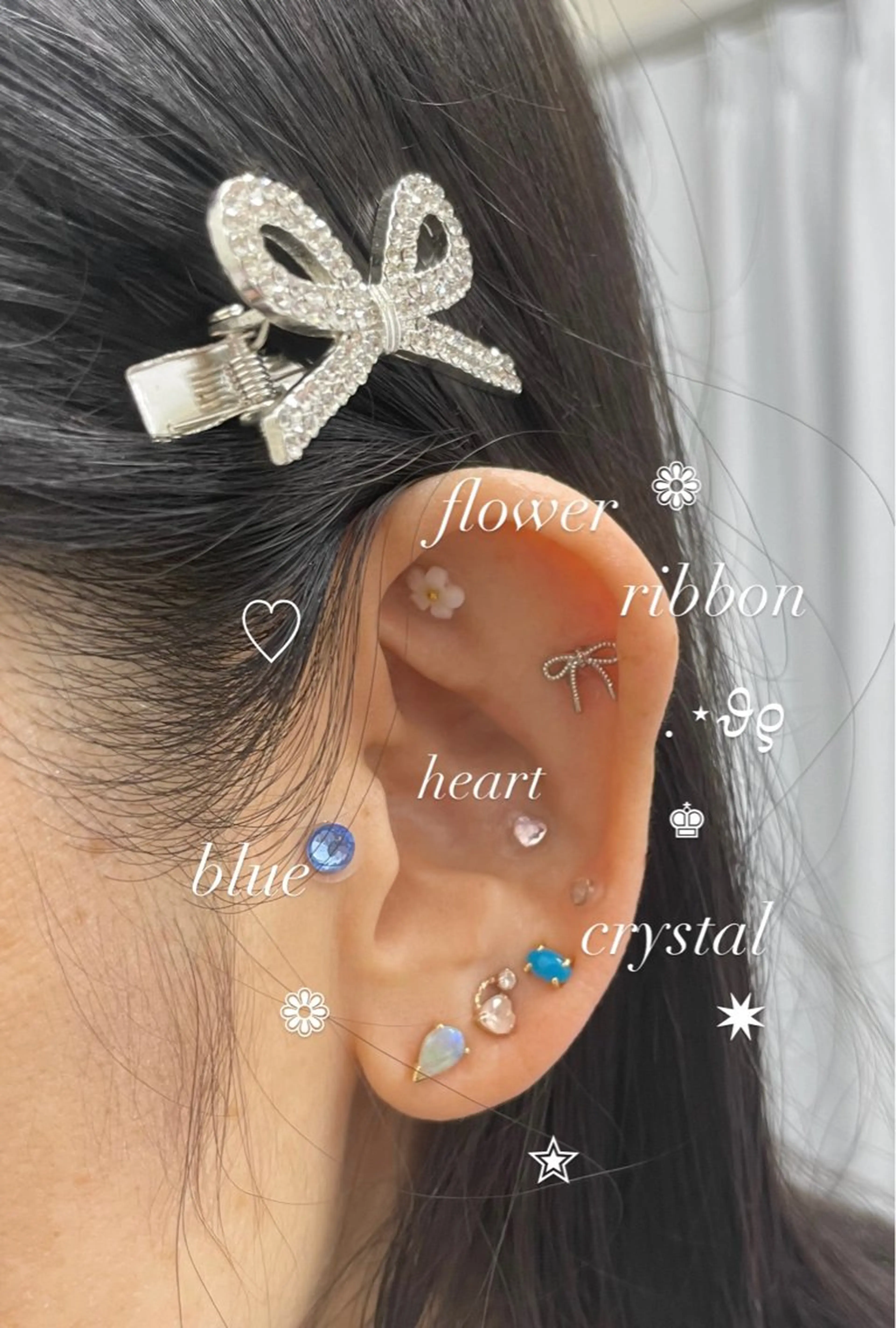 マツエク・マツパ エステ N〜Nail&Eyelashサロン〜所属・💎N💎アイ&耳. ボディージュエリーのマツエク・マツパデザイン