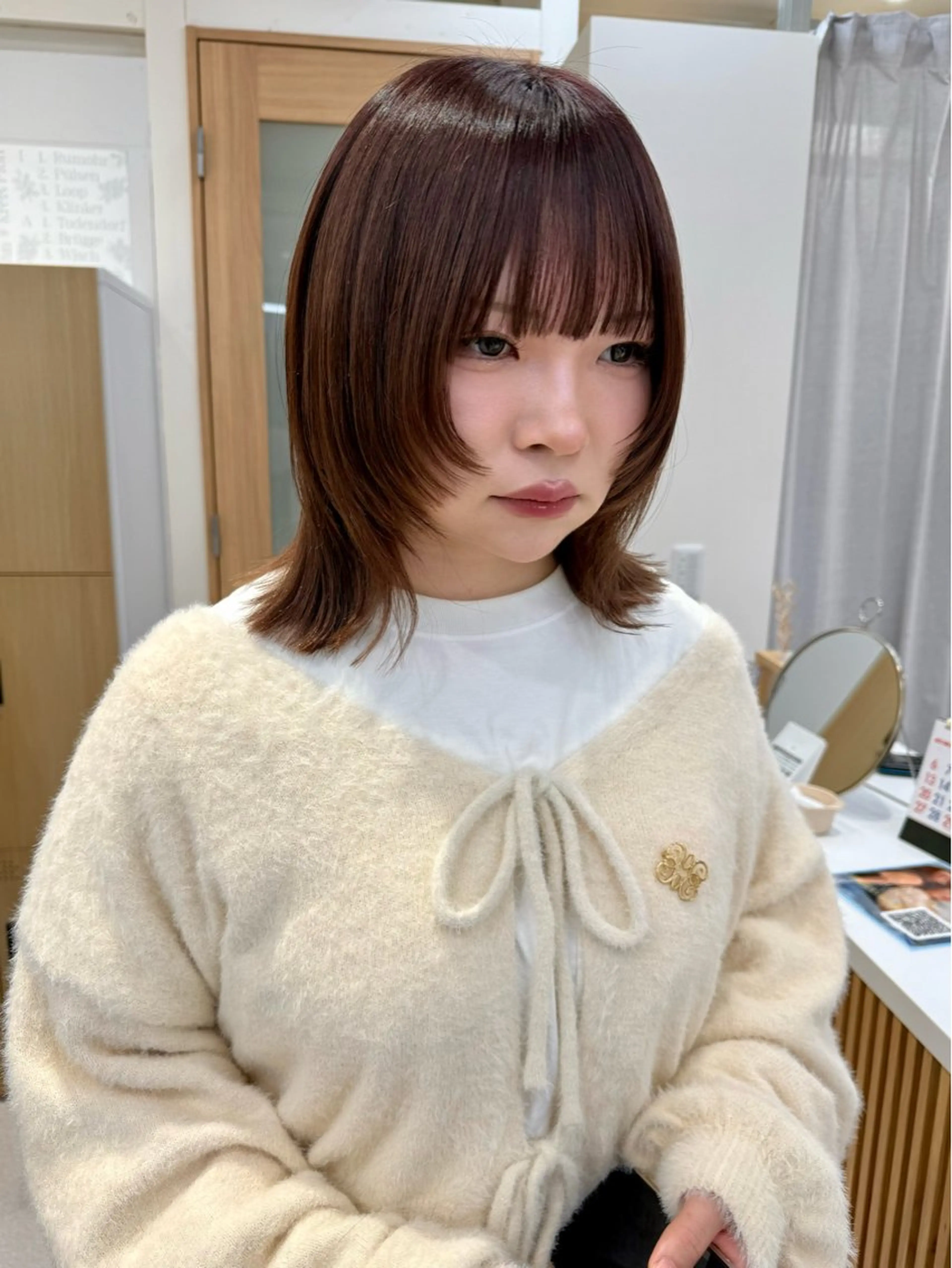 ミディアム カラー 🪭risa 暖色/レイヤー🪭のヘアスタイル