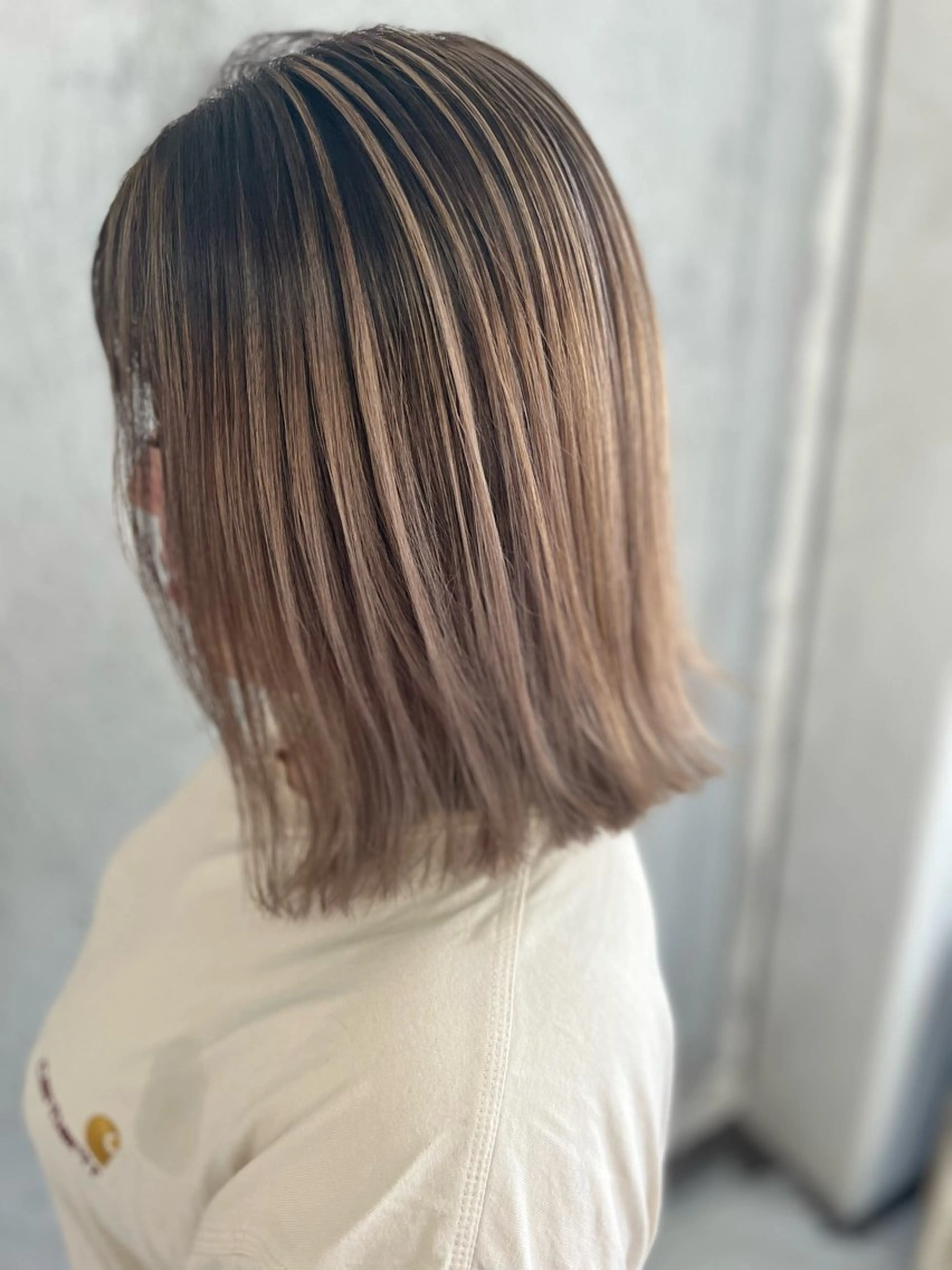 ミディアム カラー Mariana雛/ 西大分/ハイライトのヘアスタイル