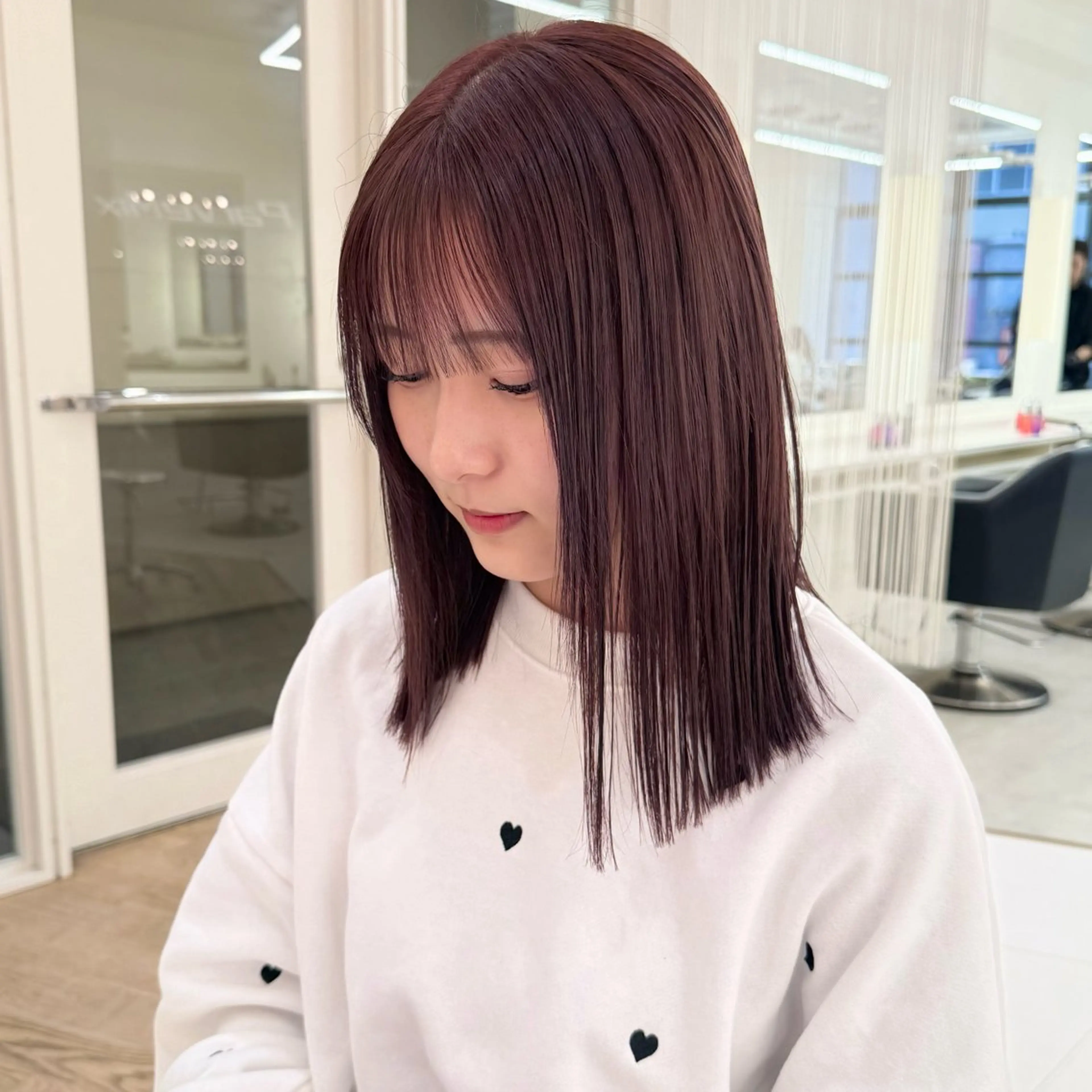 ミディアム カラー ダブルカラー ParveMix いしいまお🌼のヘアスタイル