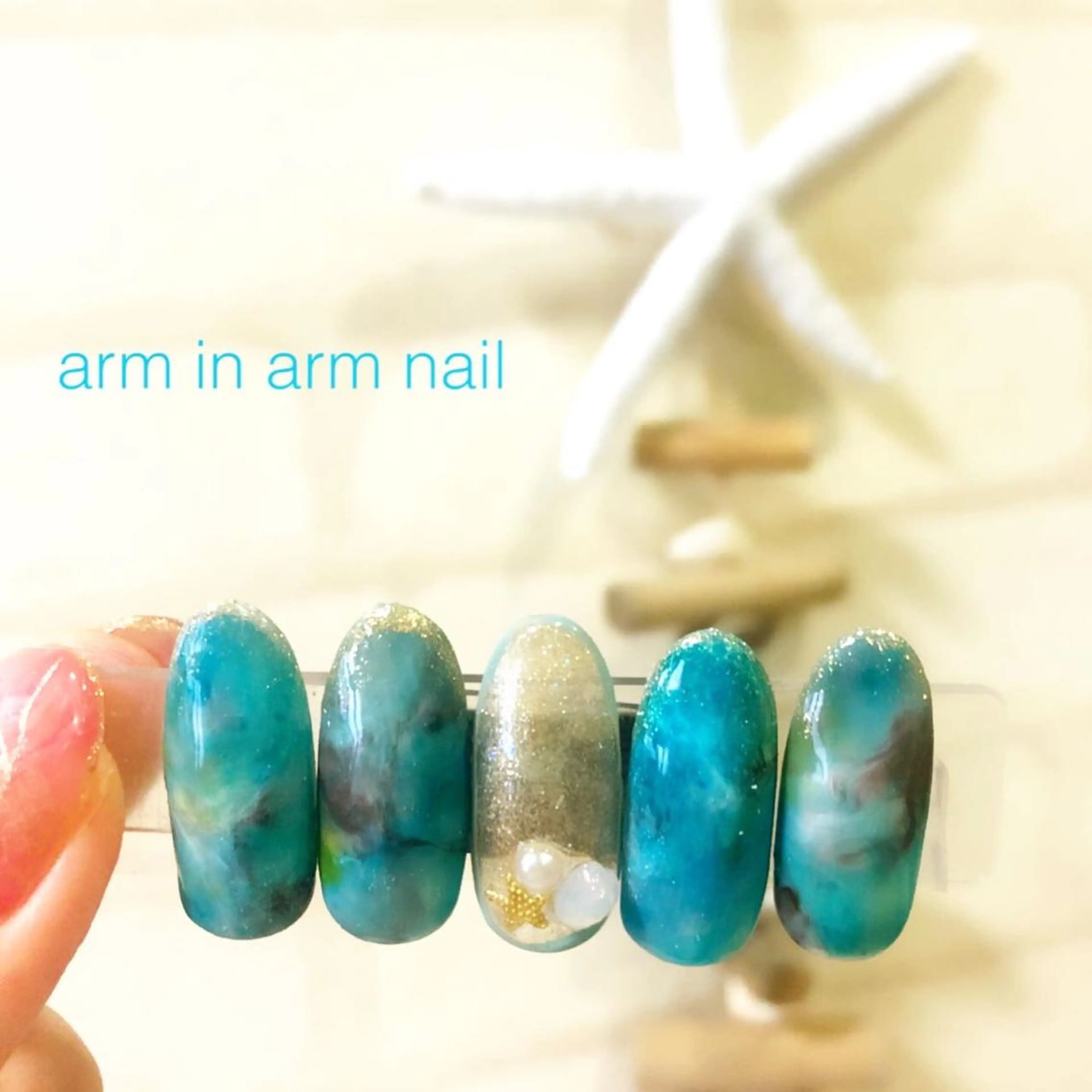 ネイル arm in arm ︎✿Yamamotoのマツエク・マツパデザイン