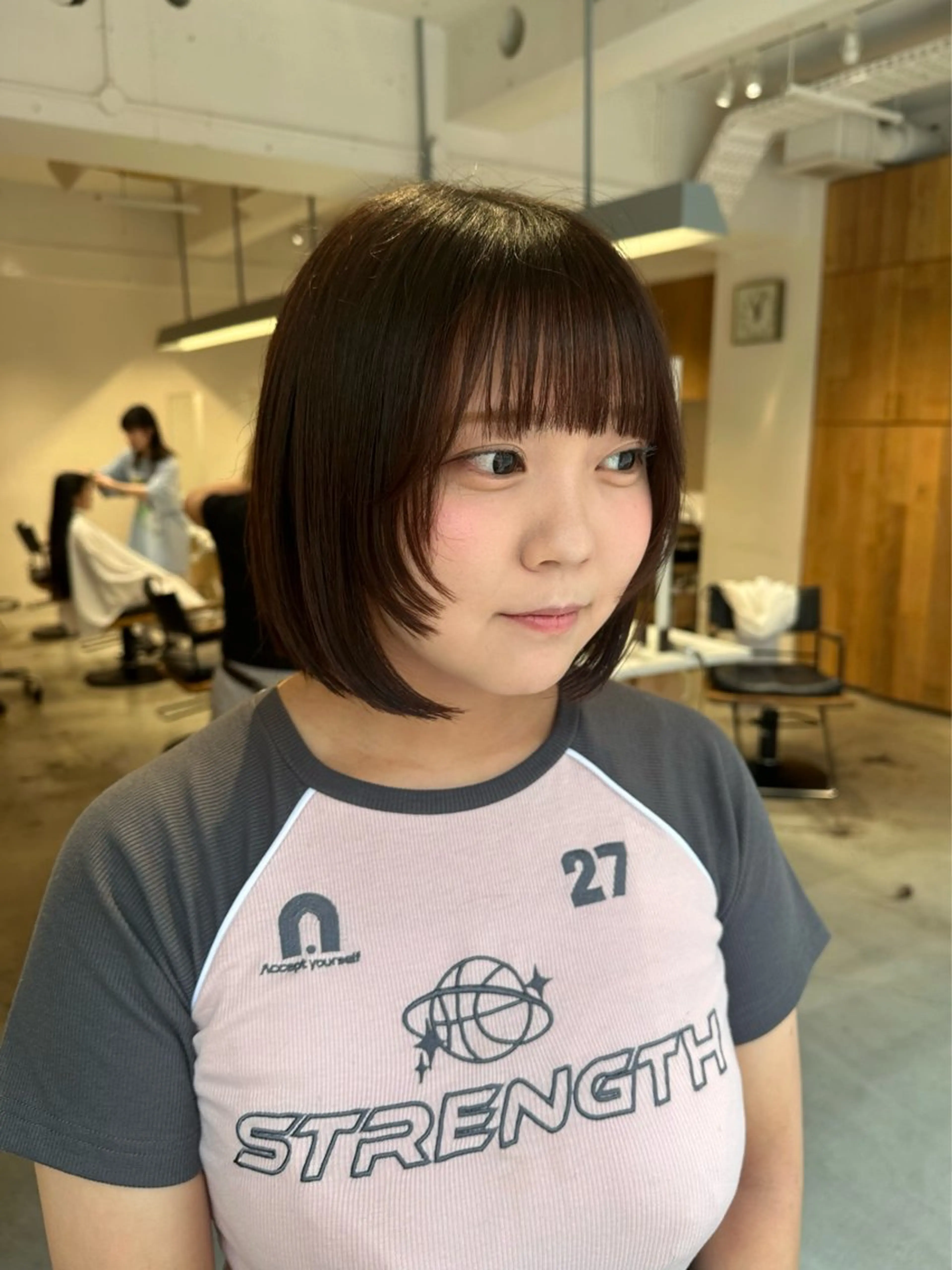 ショート 前下がりボブ ボブ レイヤーカット 優依 / Room烏丸のヘアスタイル