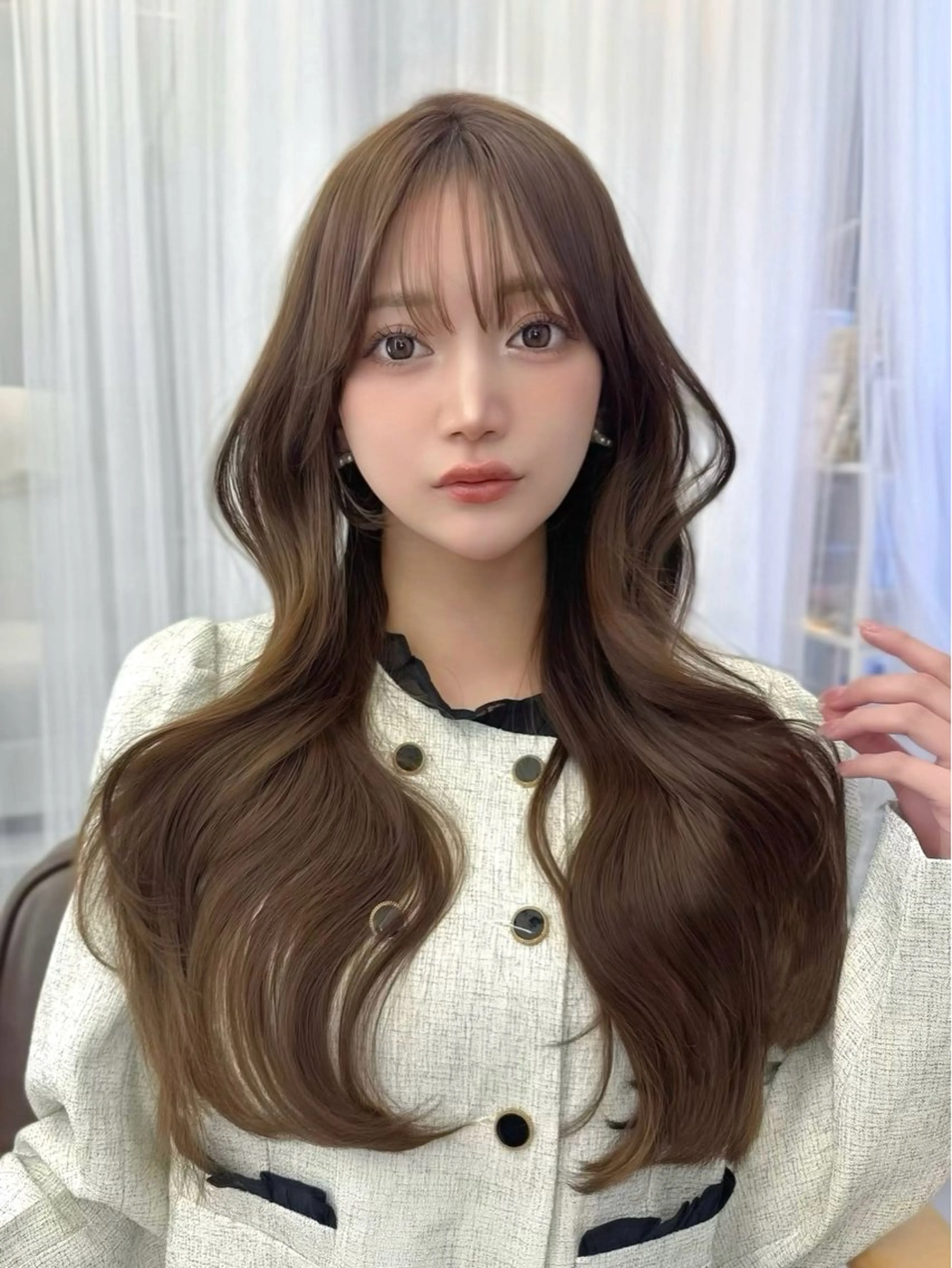 【ご新規様お🉐】韓国式🇰🇷カット+高品質カラー+トリートメント(トリートメント半額オプションあり)12,000の写真